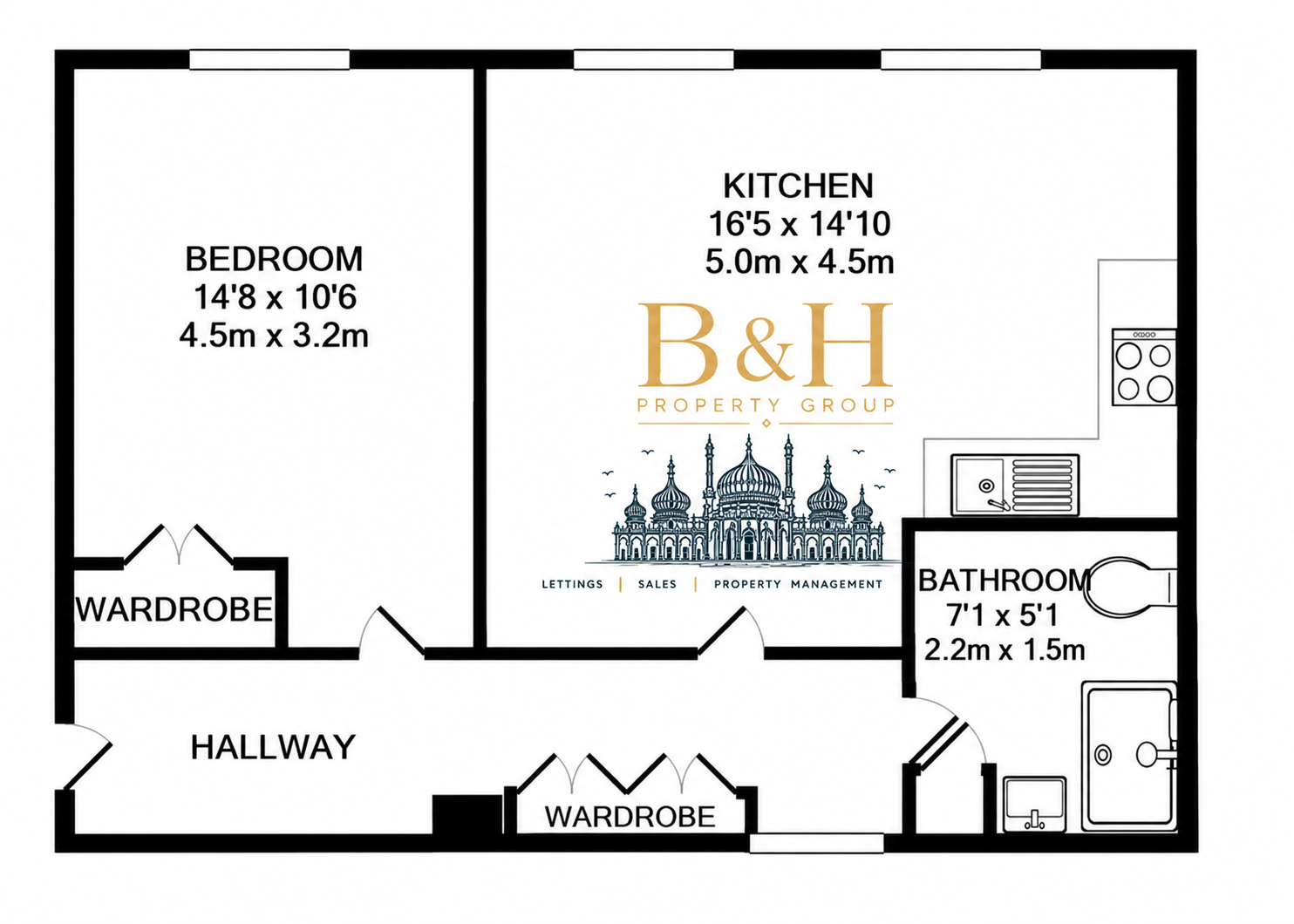 12 , North West House, Brighton floorplan