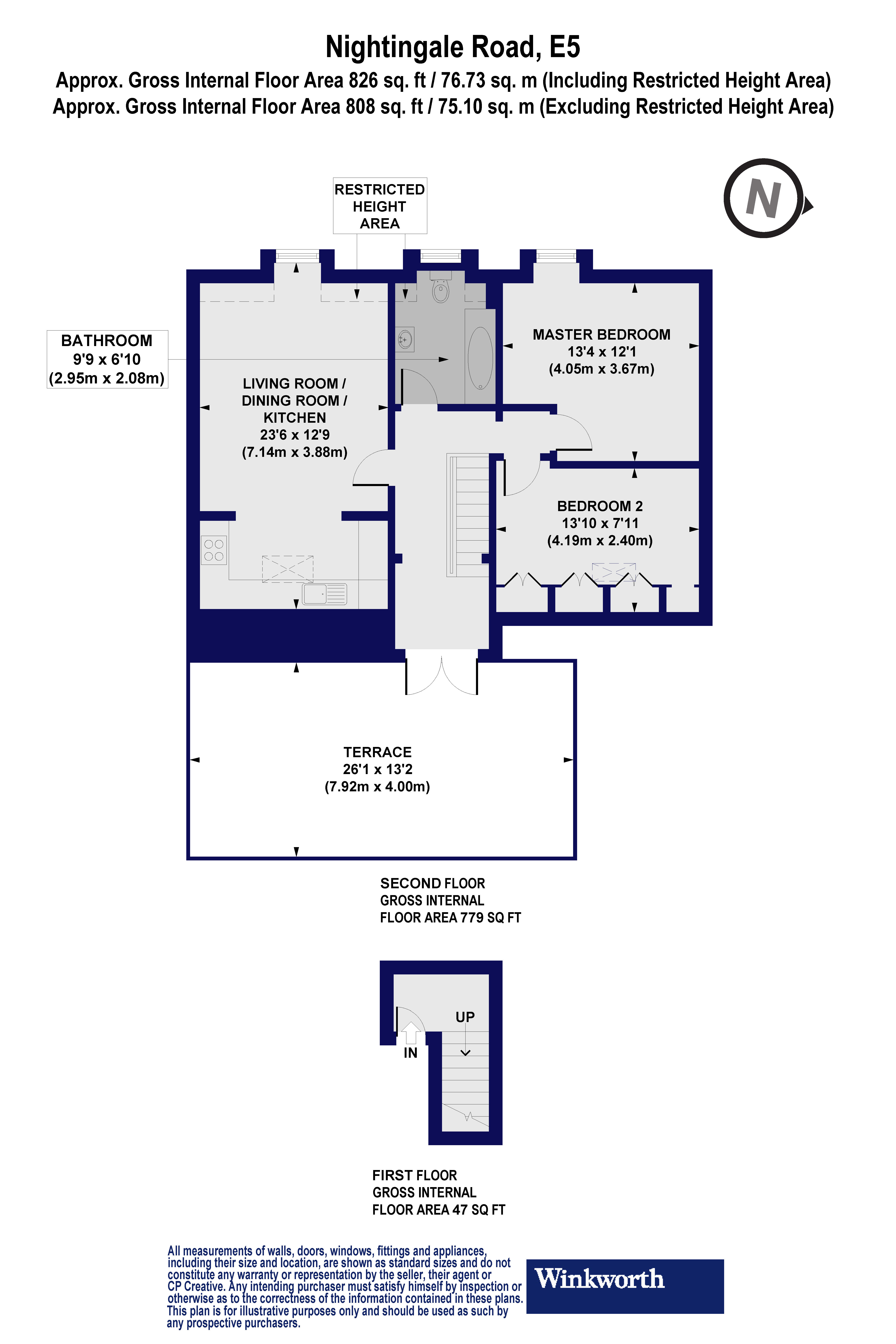 5, 74, Nightingale Road, London floorplan