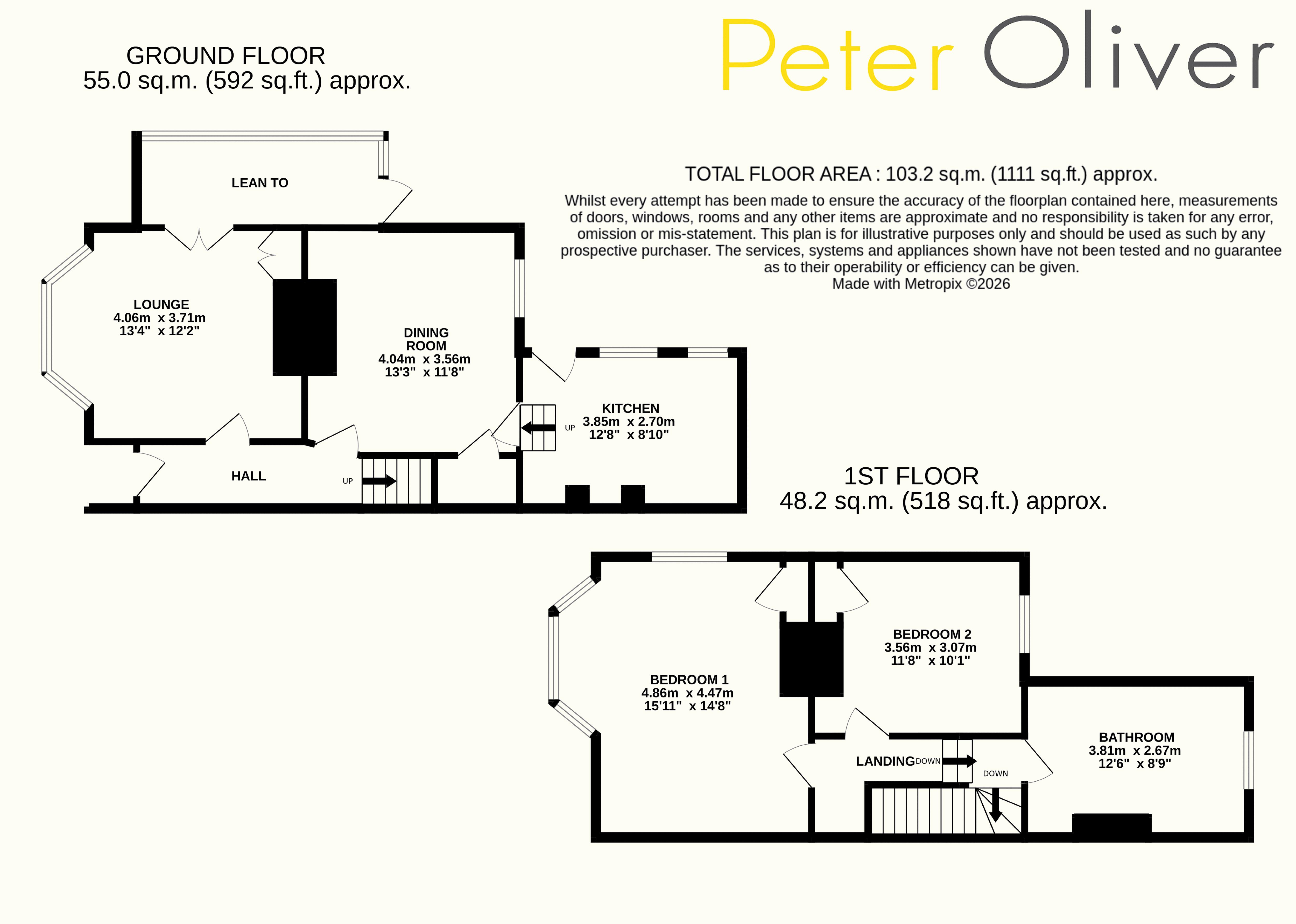 St Vito, Flitterbrook Lane, Punnetts Town floorplan