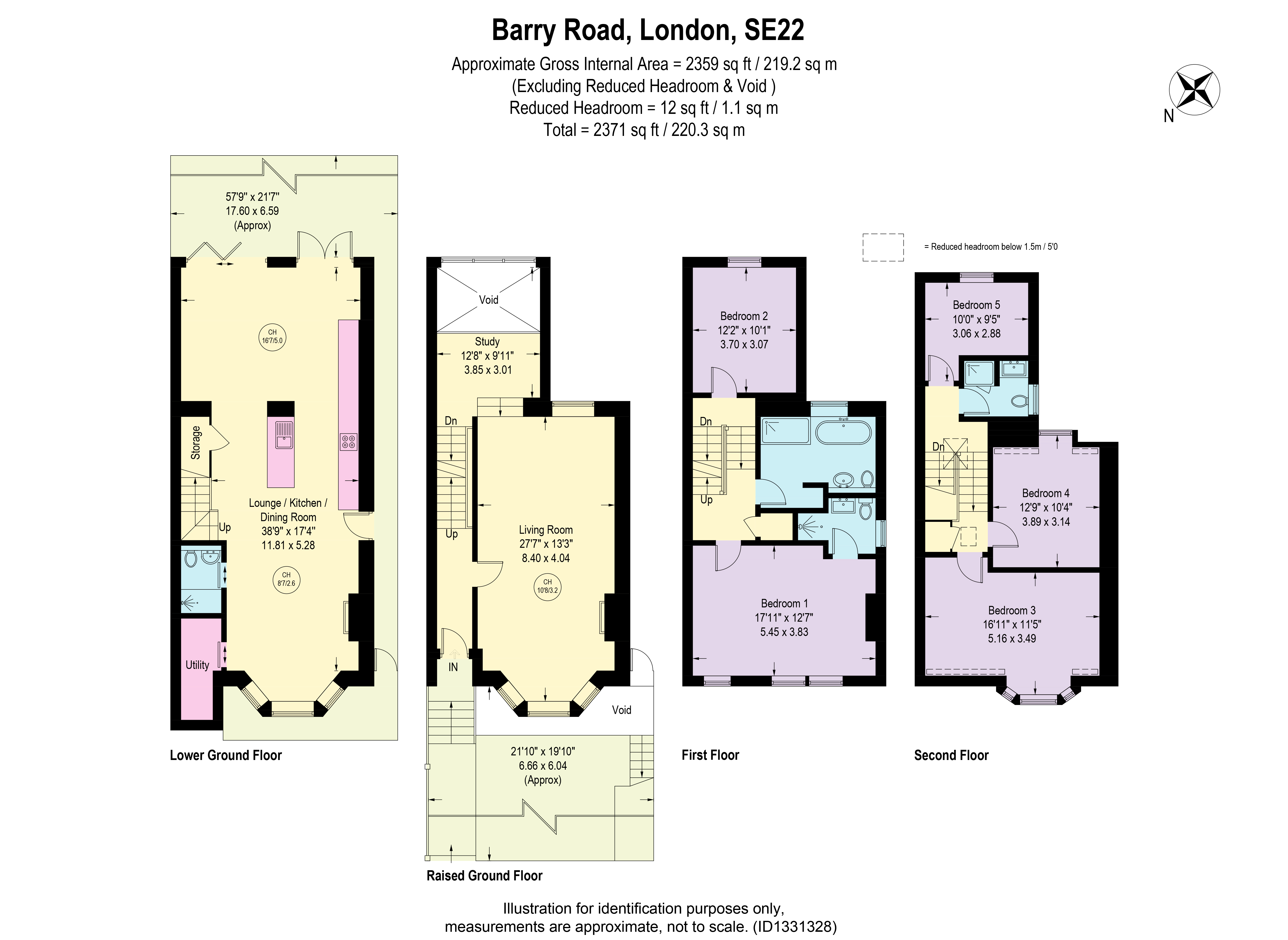 57, Barry Road, London floorplan