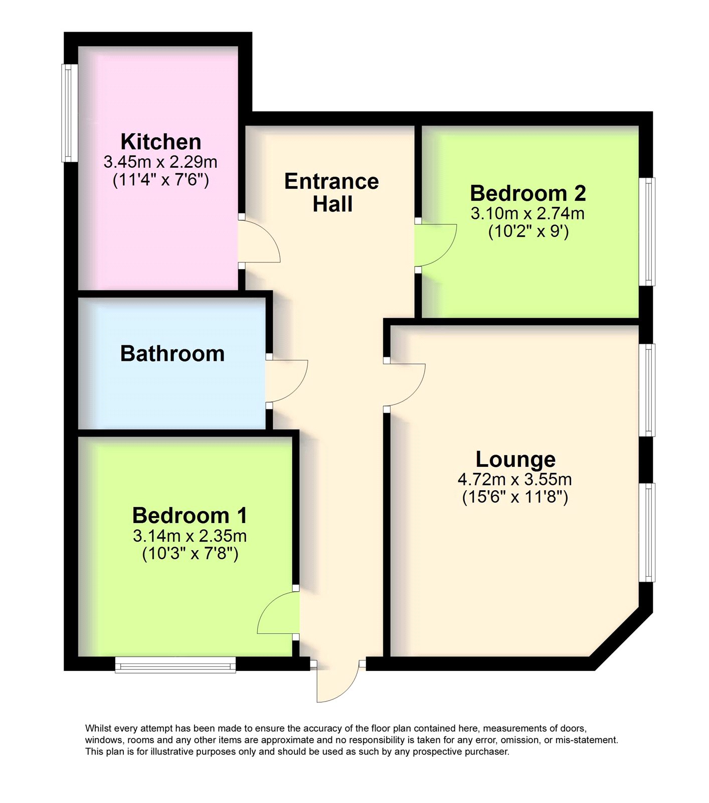 2 Bedrooms Flat for sale in Tarring Road, Worthing, West Sussex BN11