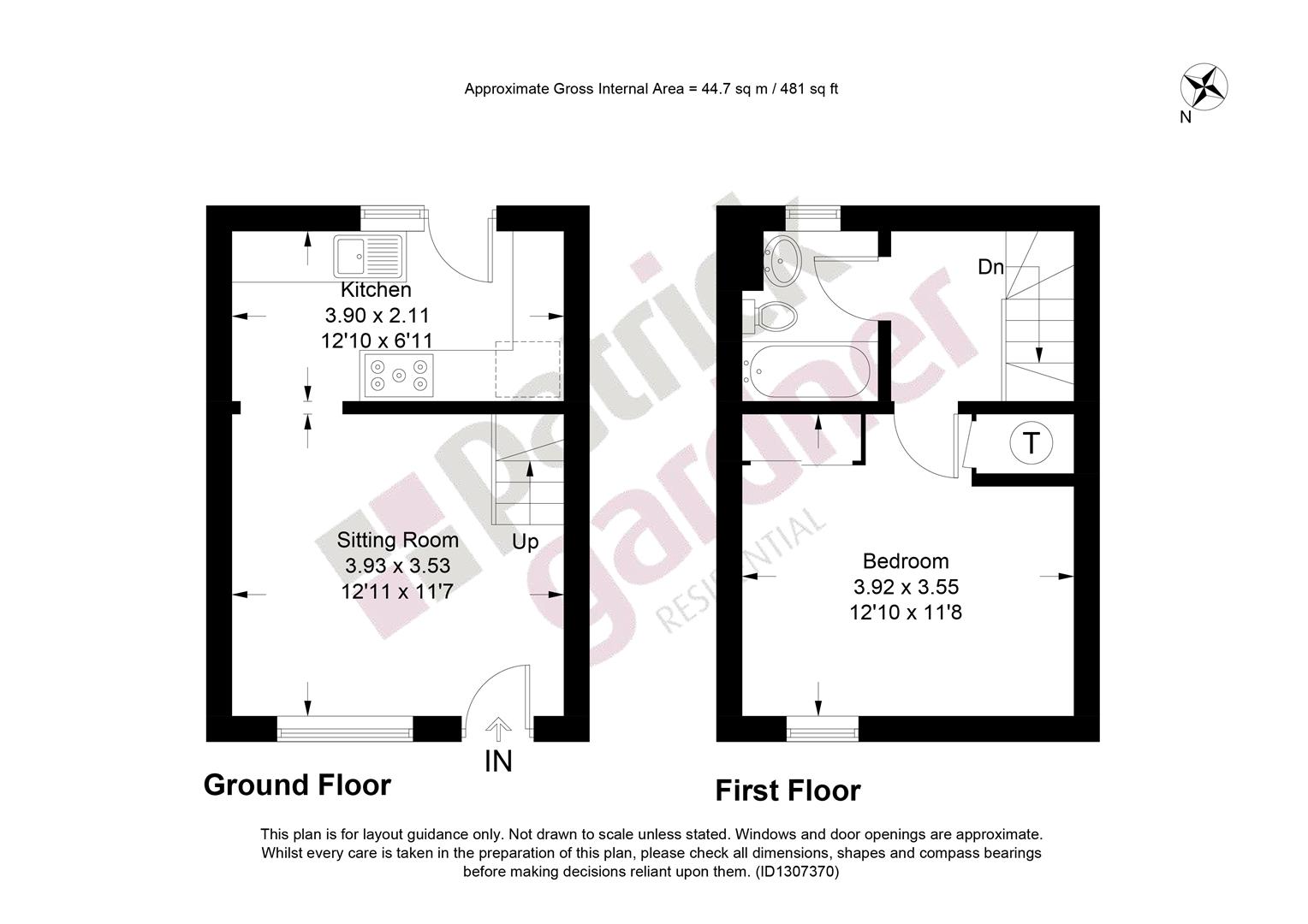 52, Bickney Way, Leatherhead floorplan