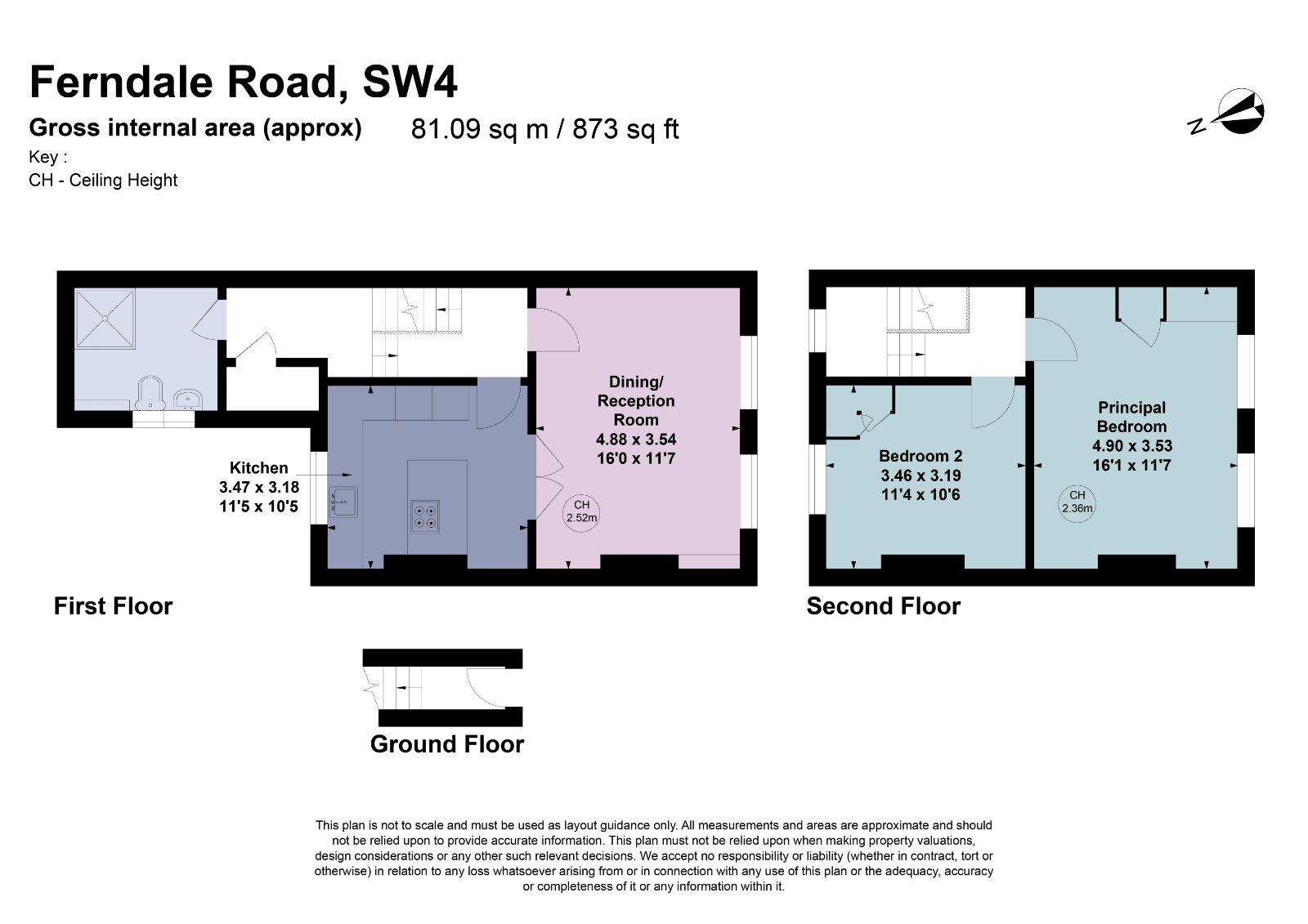 106B, Ferndale Road, London floorplan
