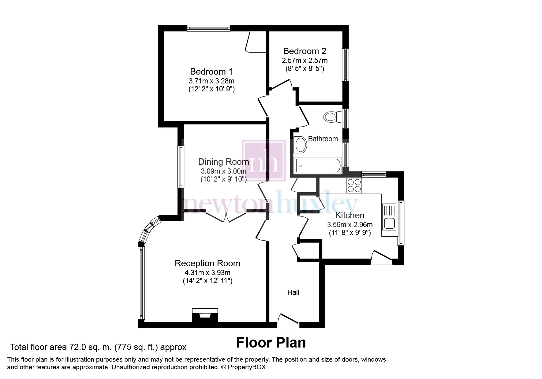 2 Bedrooms Flat for sale in Bridge Road, East Molesey KT8