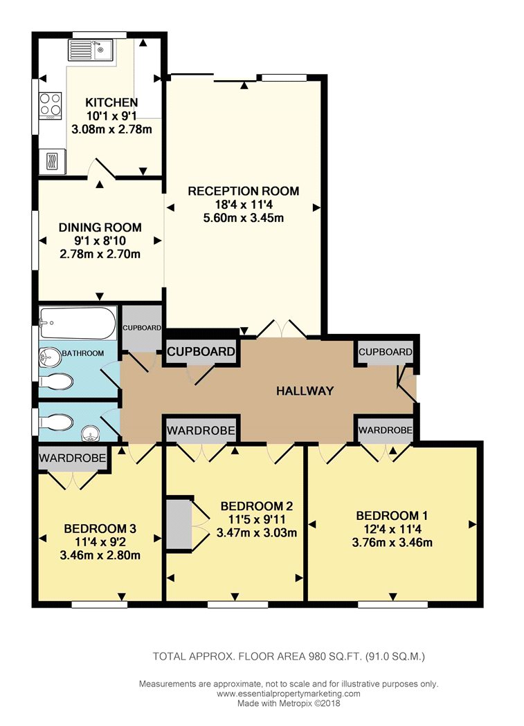 3 Bedrooms Flat to rent in Park Road, Beckenham BR3