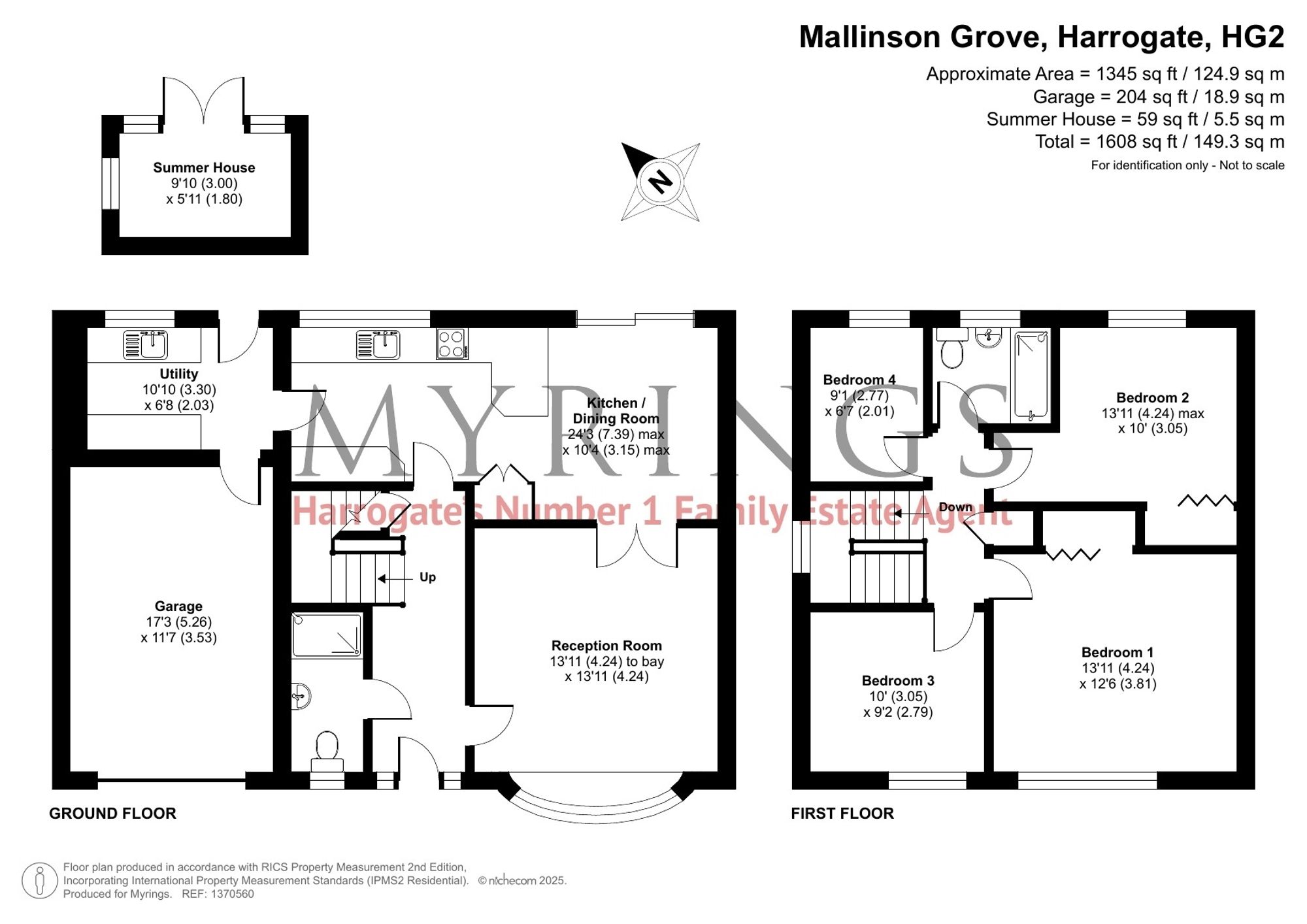 1 Mallinson Grove, Harrogate floorplan