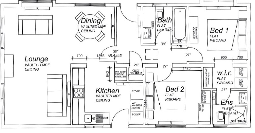 63 Glendene Park,,, Bashley Cross Road, New Milton floorplan