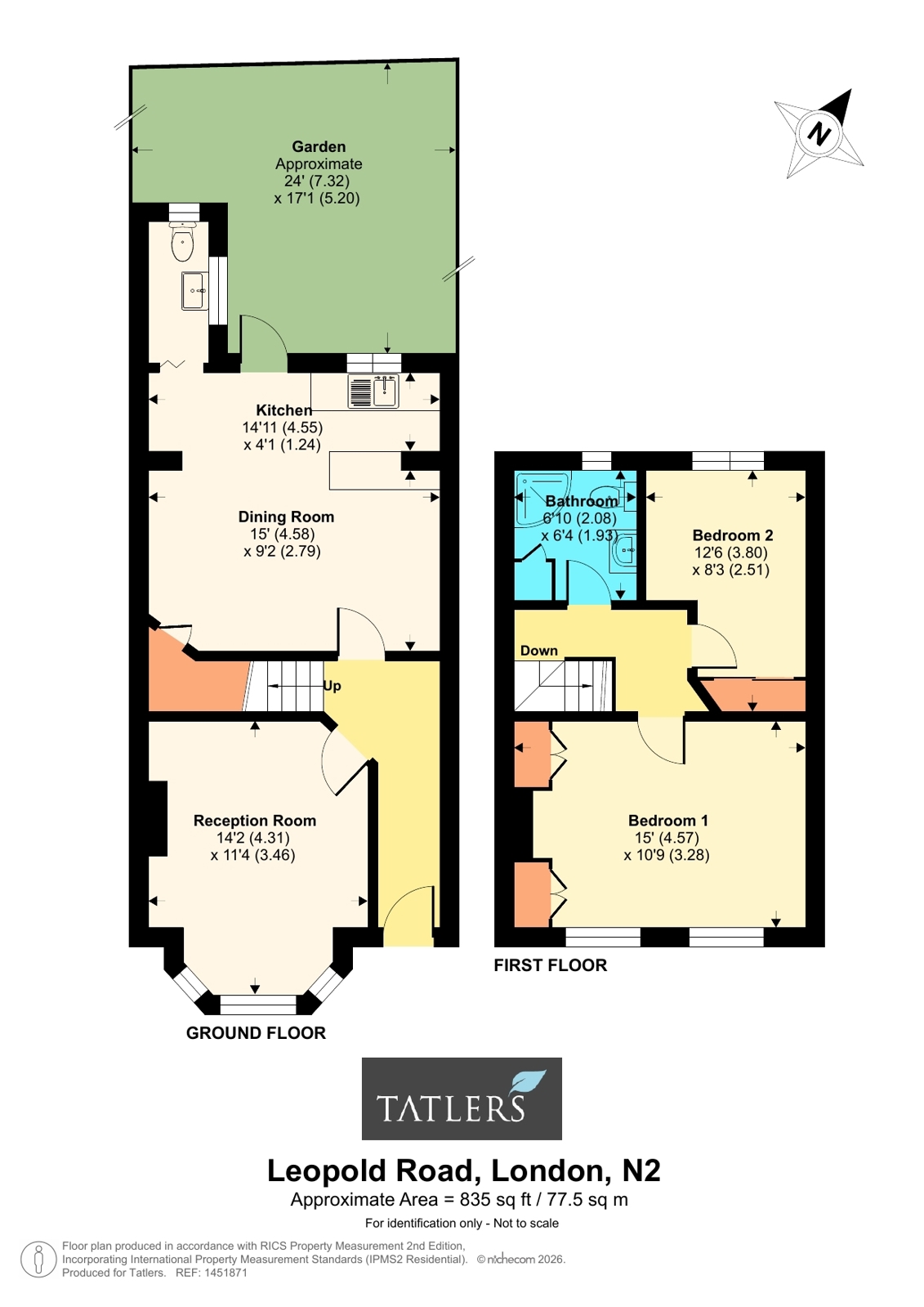 44, Leopold Road, London floorplan
