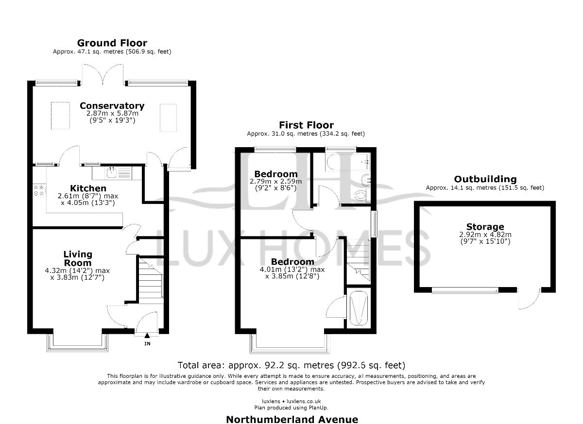 111 Northumberland Avenue, Hornchurch floorplan