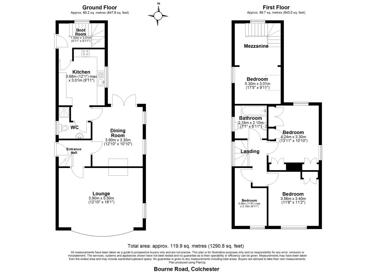 146, Bourne Road, Colchester floorplan