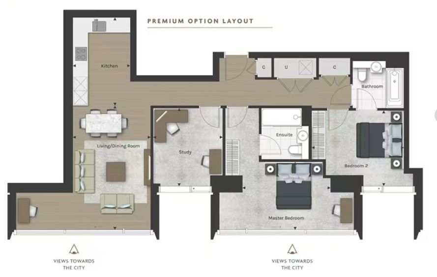 Apartment 206, Valencia Tower, London floorplan