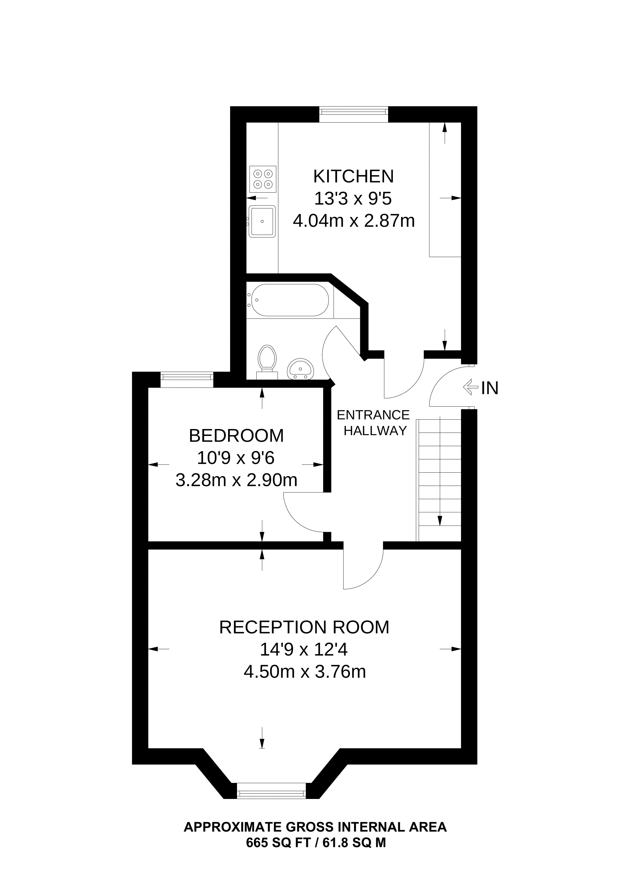 1 Bedrooms Flat to rent in Carnarvon Road, Leyton E10