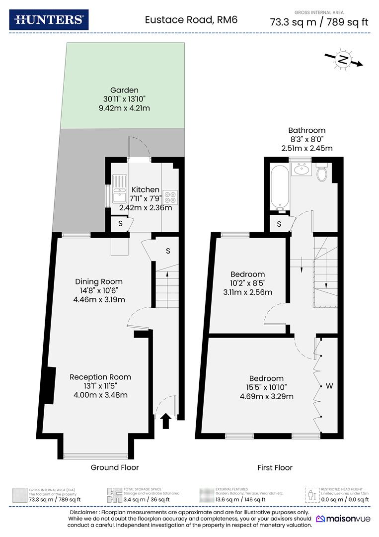 23, Eustace Road, Romford floorplan