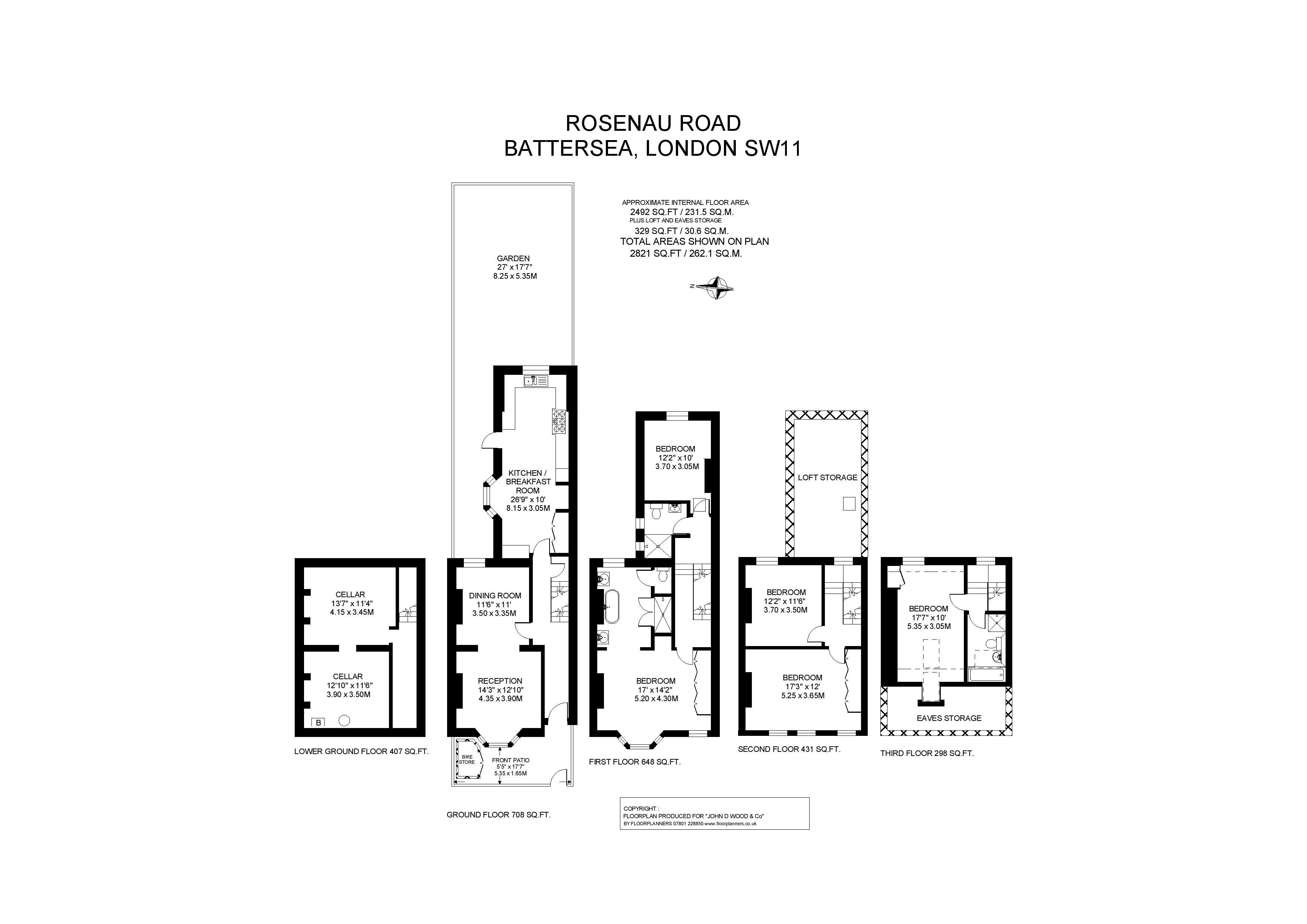 19,, Rosenau Road, London floorplan