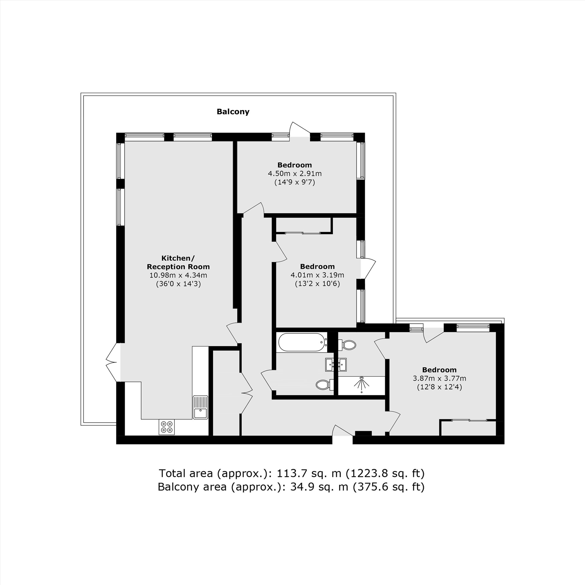 Apartment 66, 500, Chiswick High Road, London floorplan