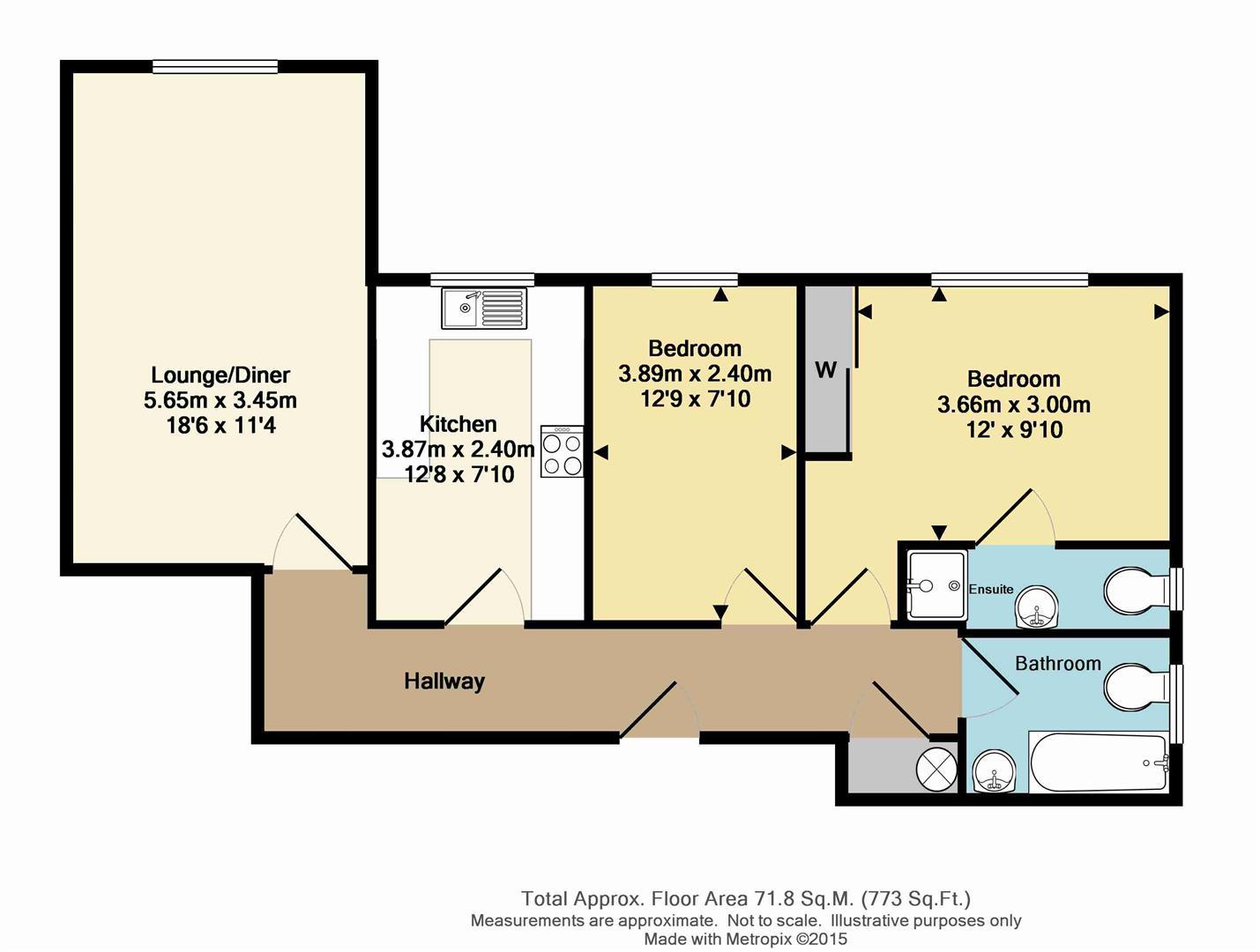 2 Bedrooms Flat for sale in The Willows, Albany Crescent, Claygate, Esher KT10