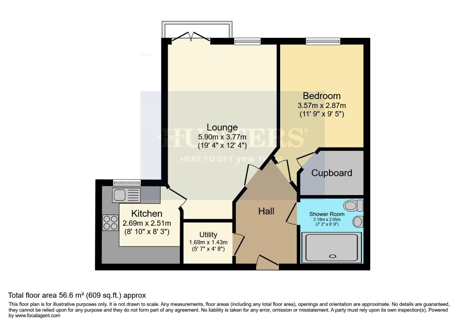 Apartment 19 Cardinal Court, Bishophill Junior, York floorplan