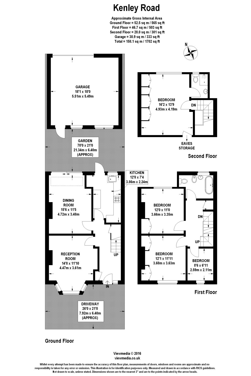 4 Bedrooms  to rent in Kenley Road, London SW19
