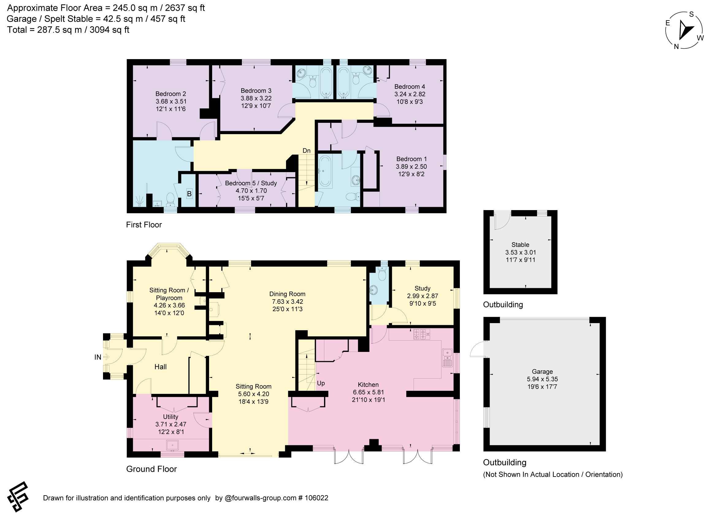 Hussell Lane, Alton floorplan