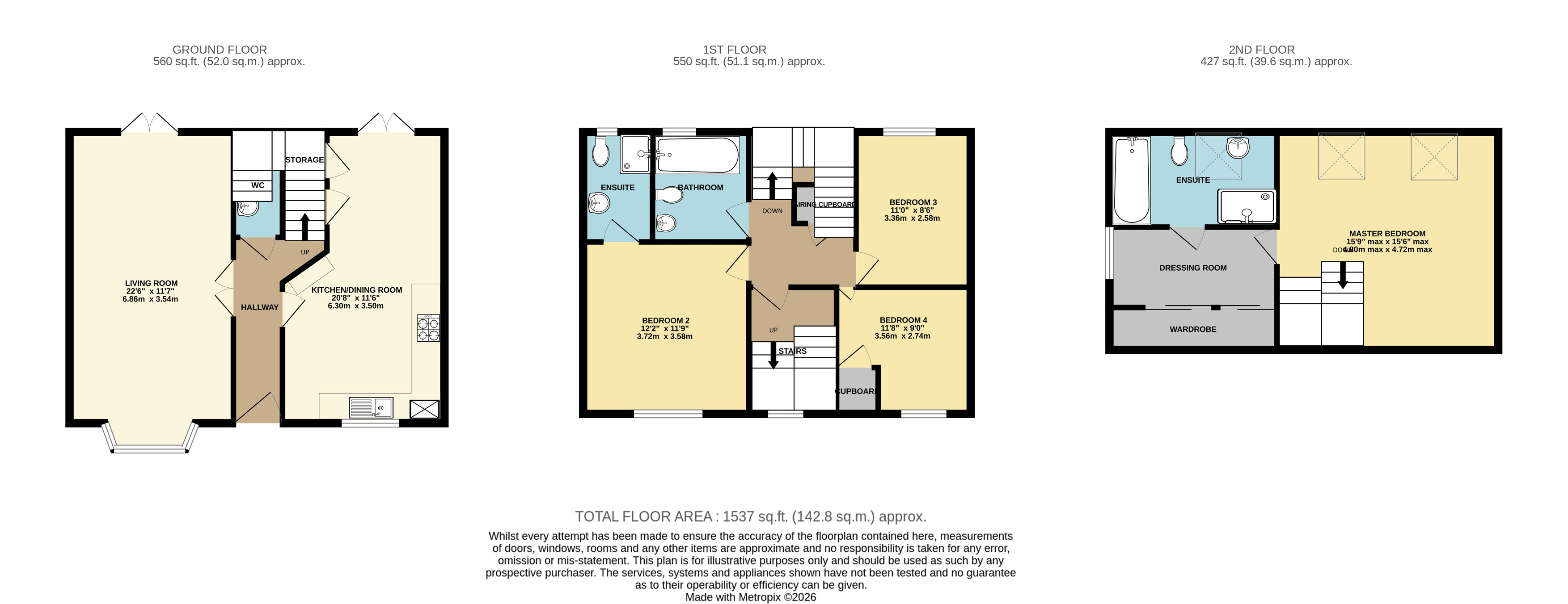 7, Garrett Close, Devon floorplan