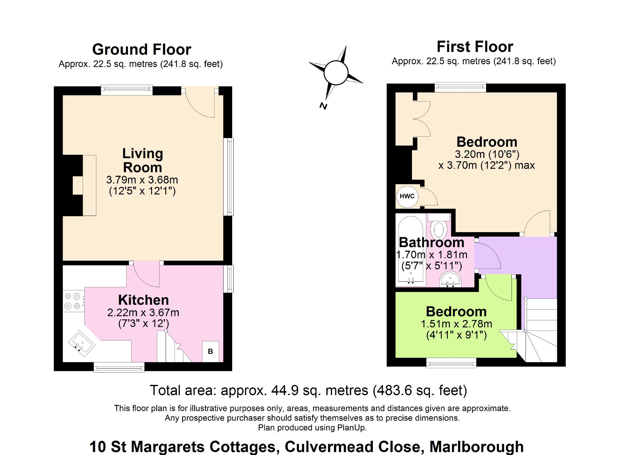 2 Bedrooms Terraced house for sale in St Margaret's Cottages, Culvermead Close, Marlborough, Wiltshire SN8