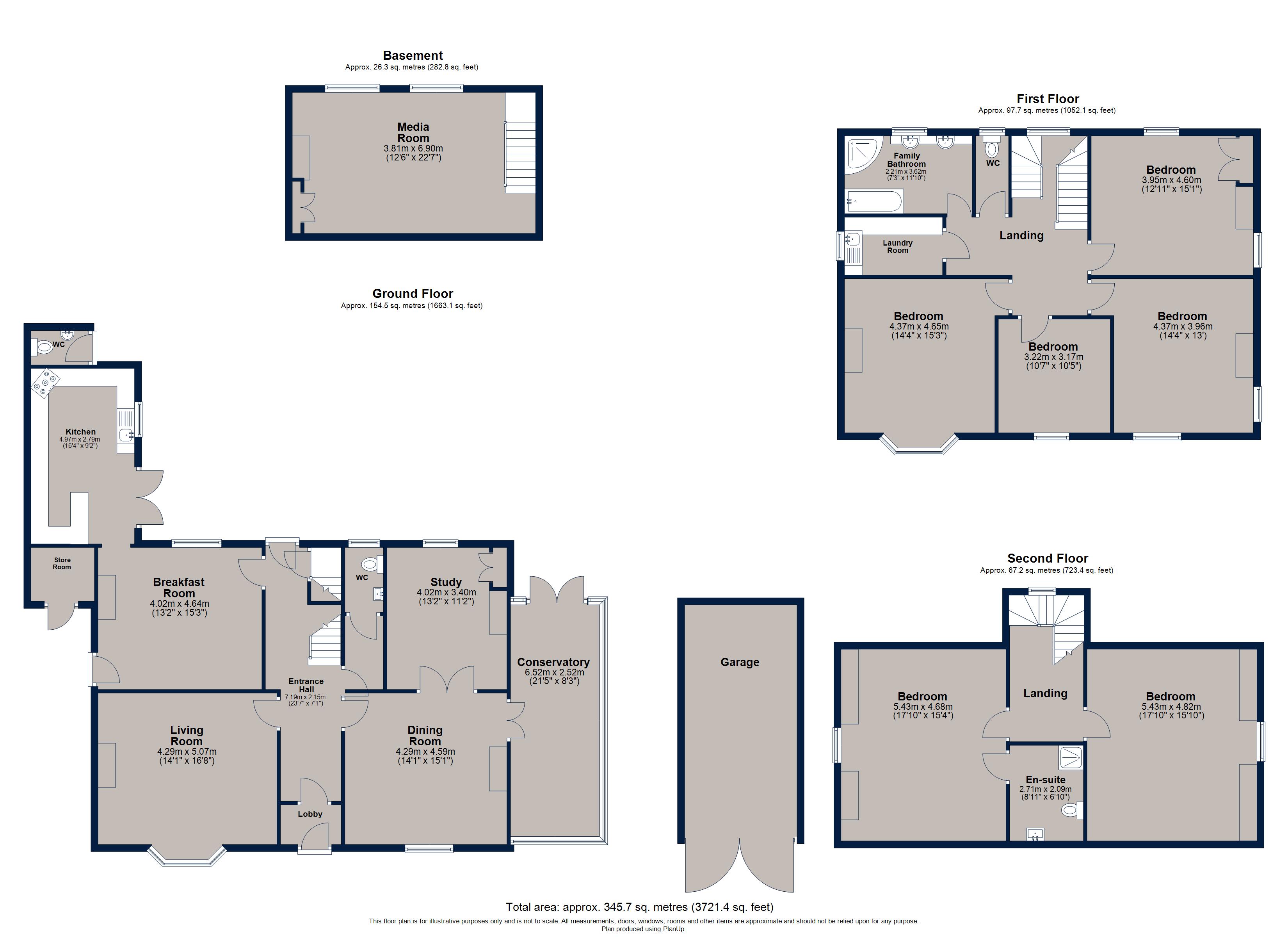 Lambourne House, 28, Glapthorn Road, Oundle floorplan