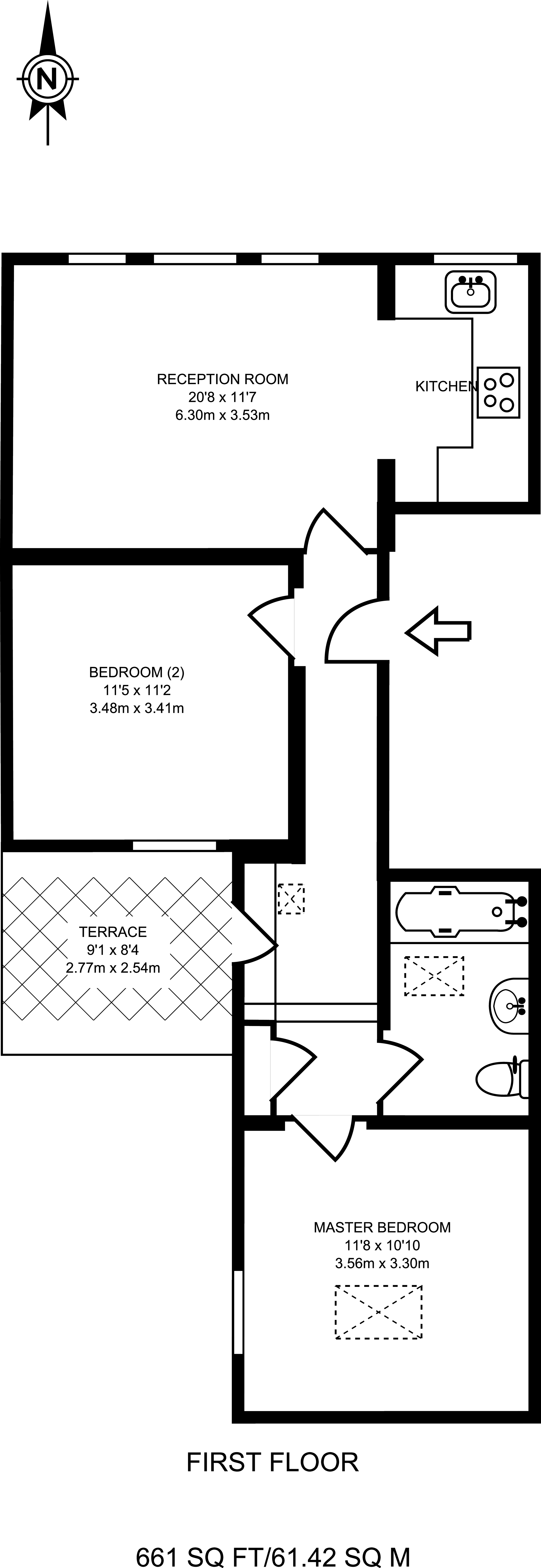 2 Bedrooms Flat to rent in Woolwich Road, Greenwich SE10
