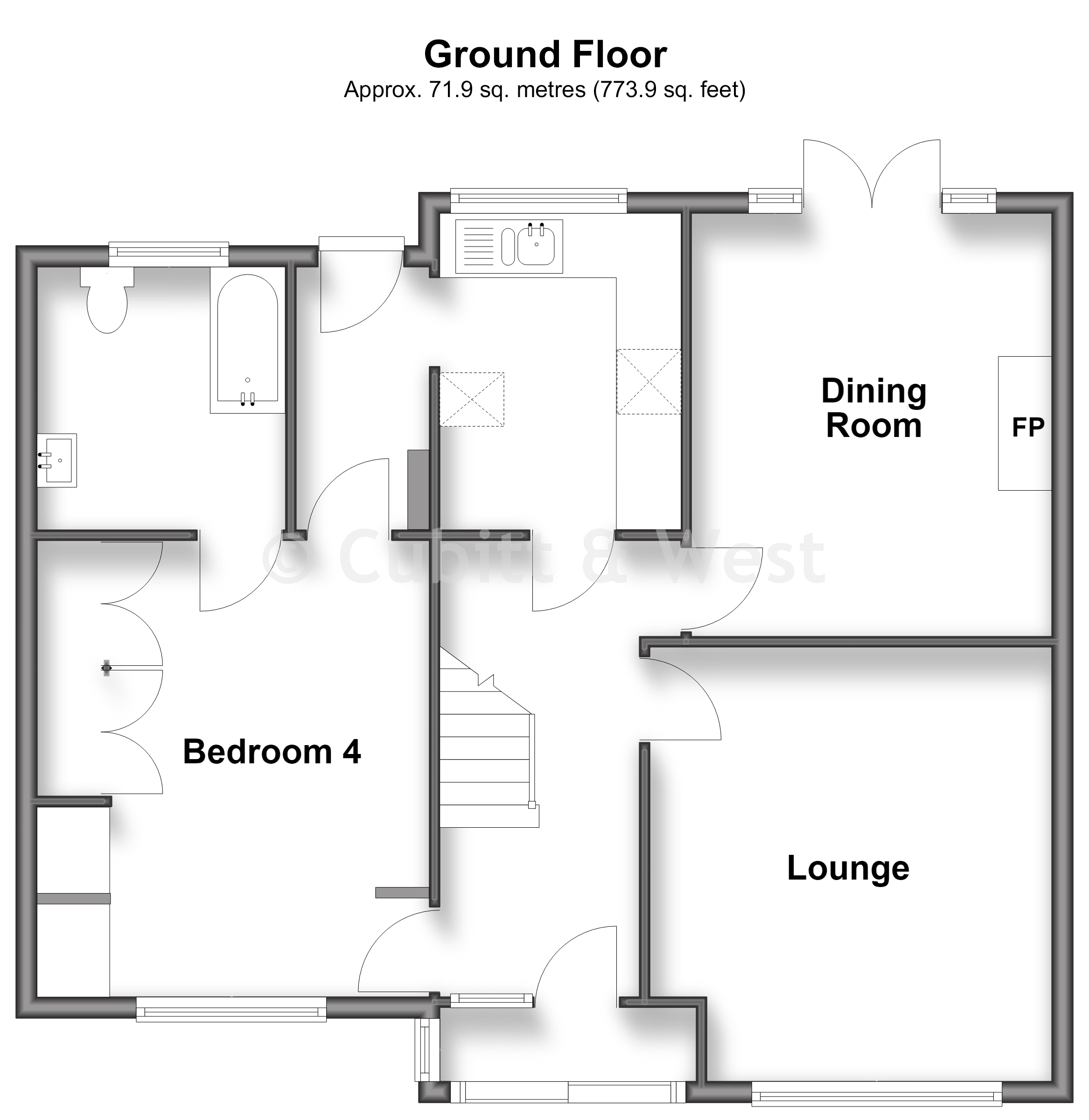 212, Hillbury Road, Warlingham floorplan