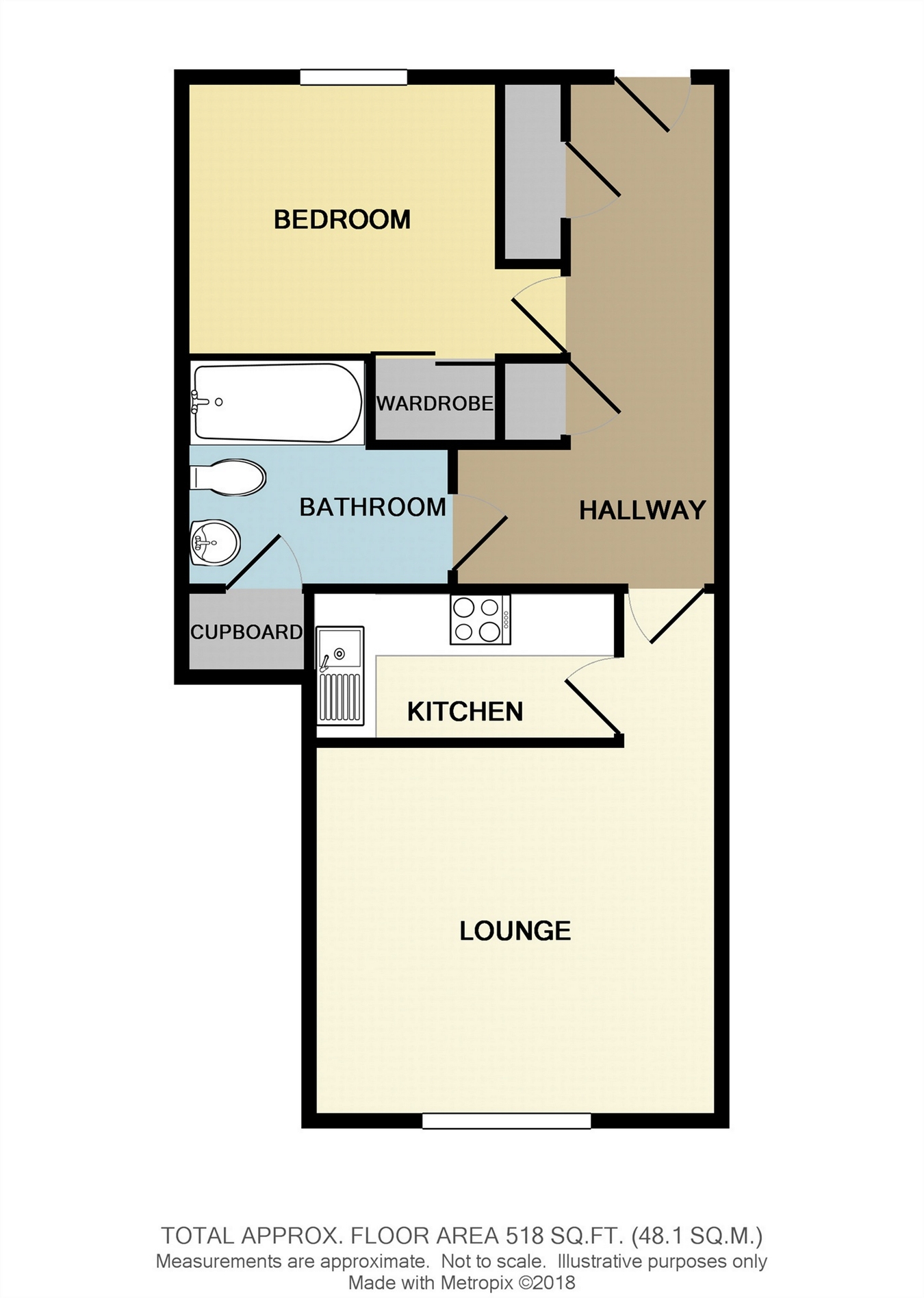 1 Bedrooms Flat to rent in Saxon Place, Central Parade, Herne Bay, Kent CT6
