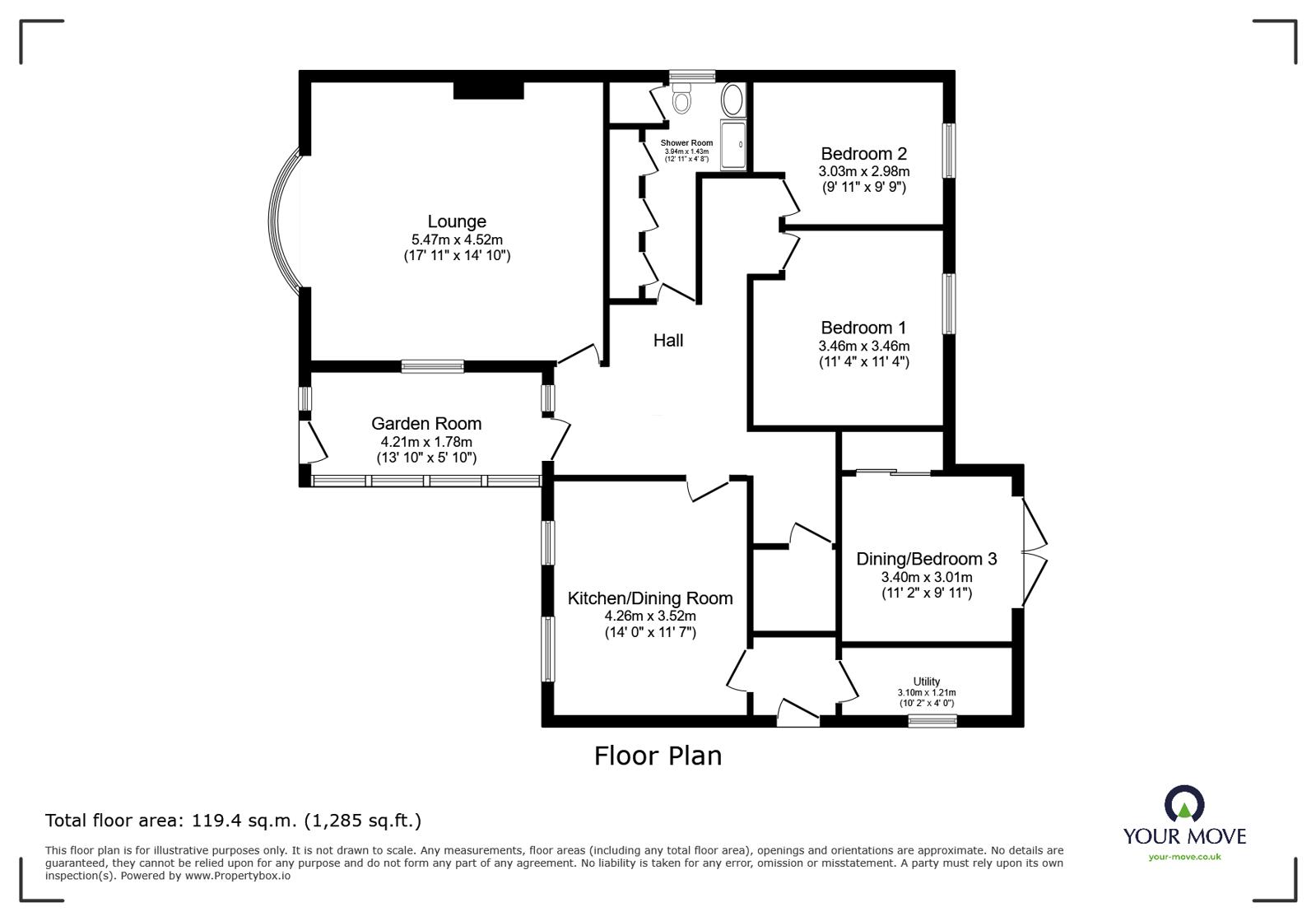 6, Buttermere Road, East Yorkshire floorplan