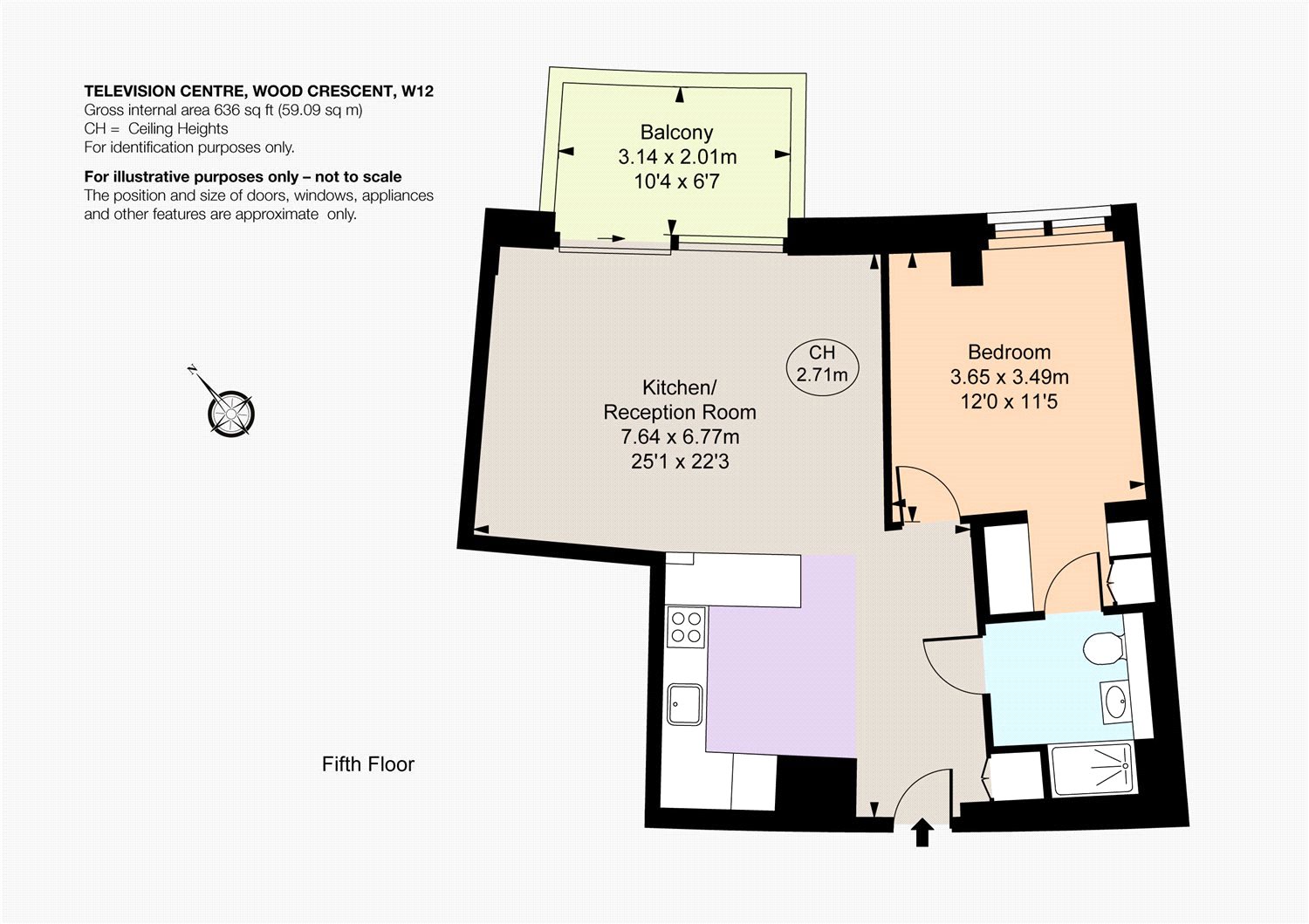 1 Bedrooms Flat to rent in Wood Crescent, London W12