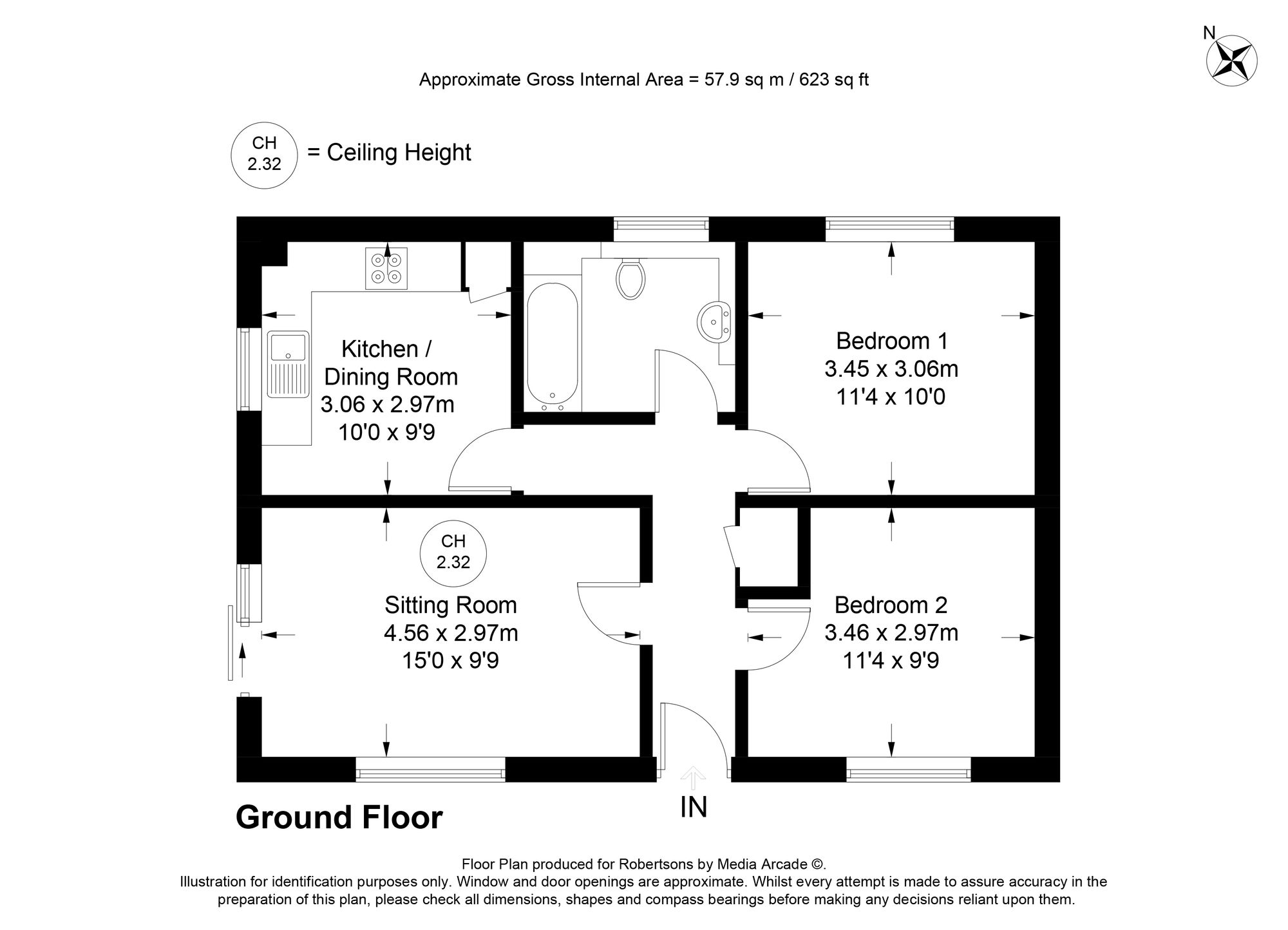 1 Cherry Corner The Common, High Wycombe floorplan