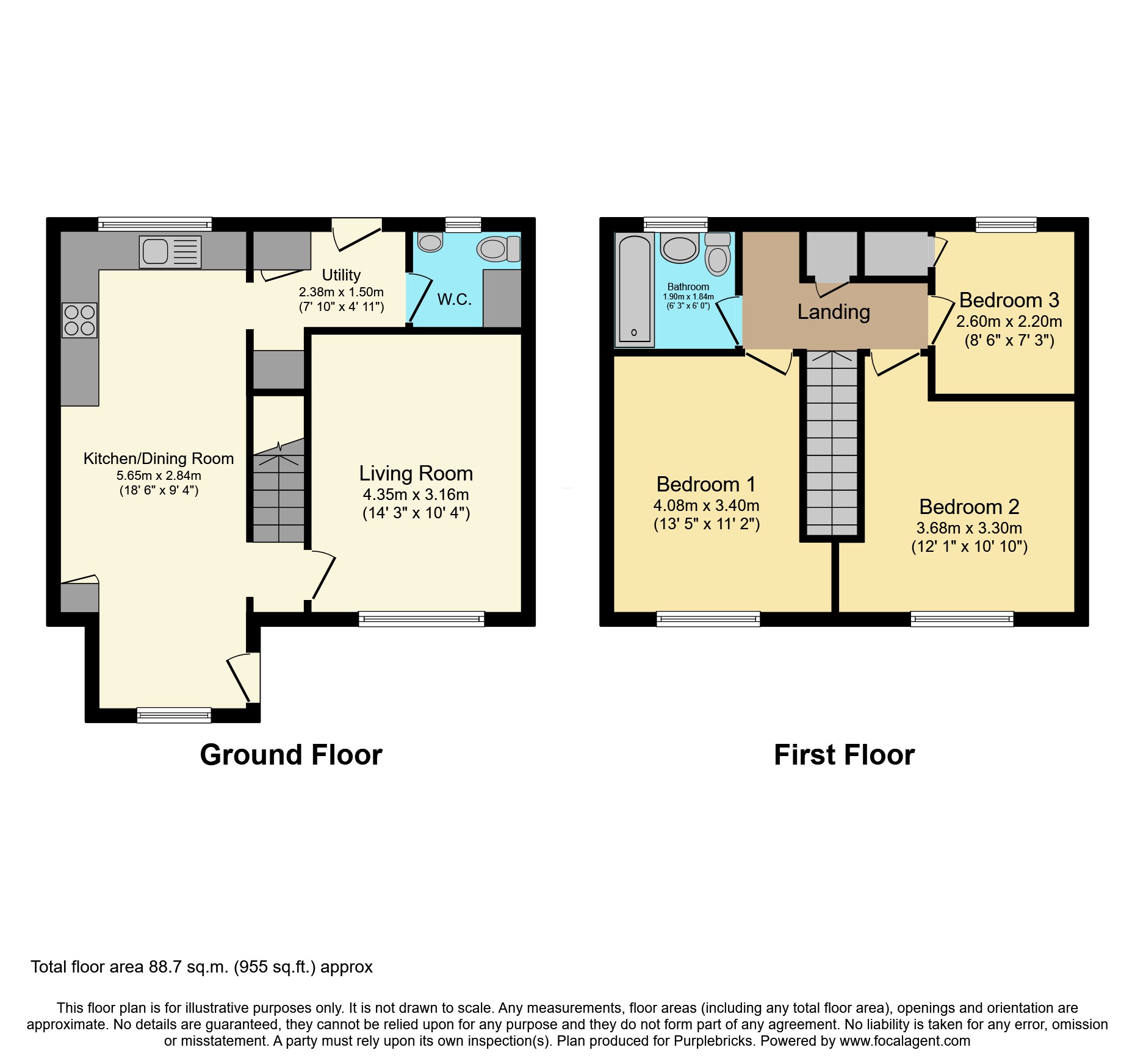 14, Nightingale Close, Bristol floorplan