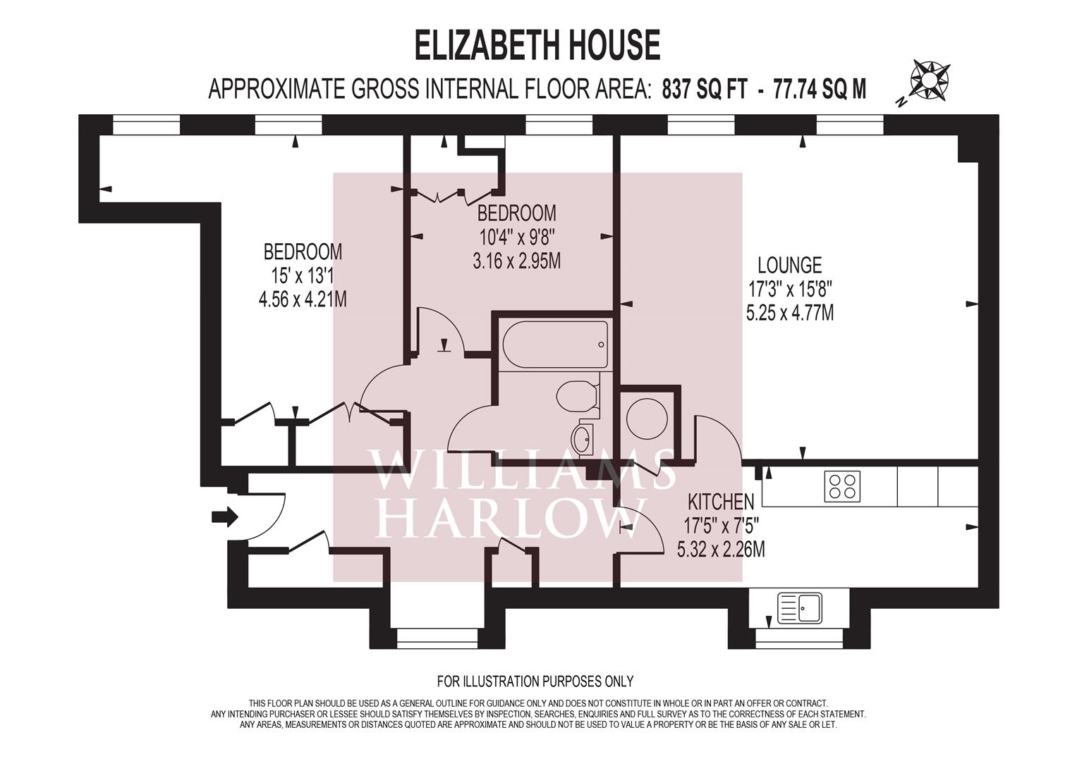 19 Elizabeth House, Elizabeth Drive, Banstead floorplan