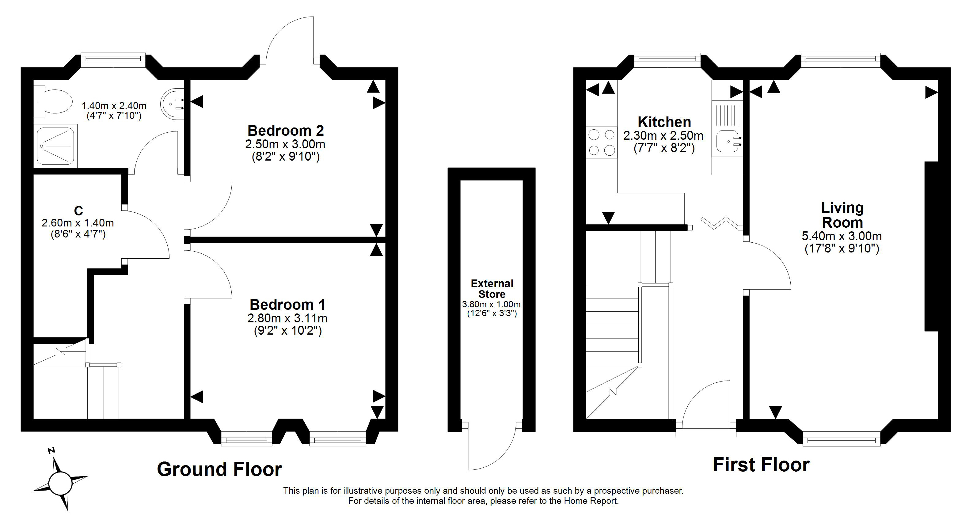 22, Newhaven Main Street, Edinburgh floorplan