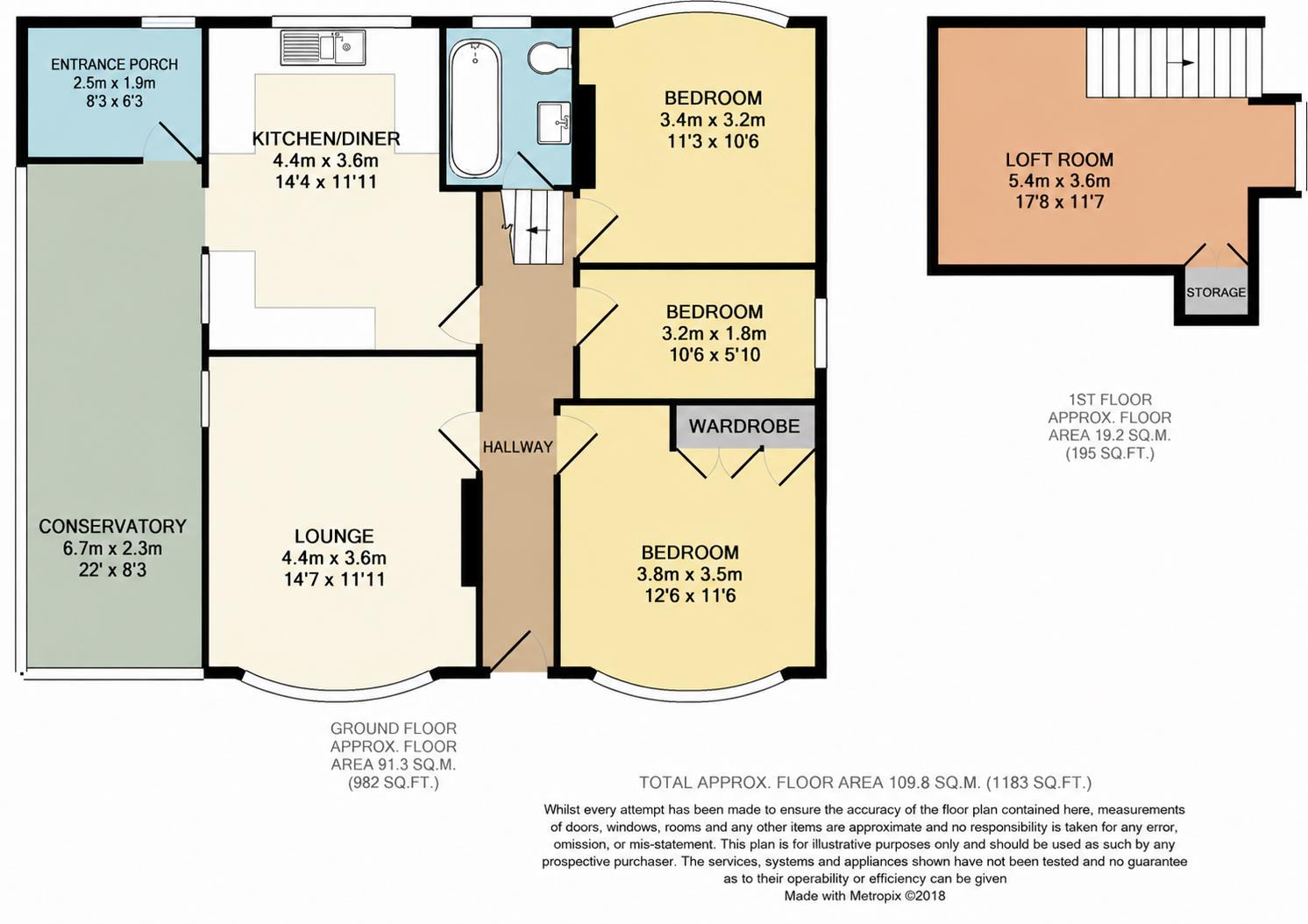 44, Lister Lane, Bradford floorplan