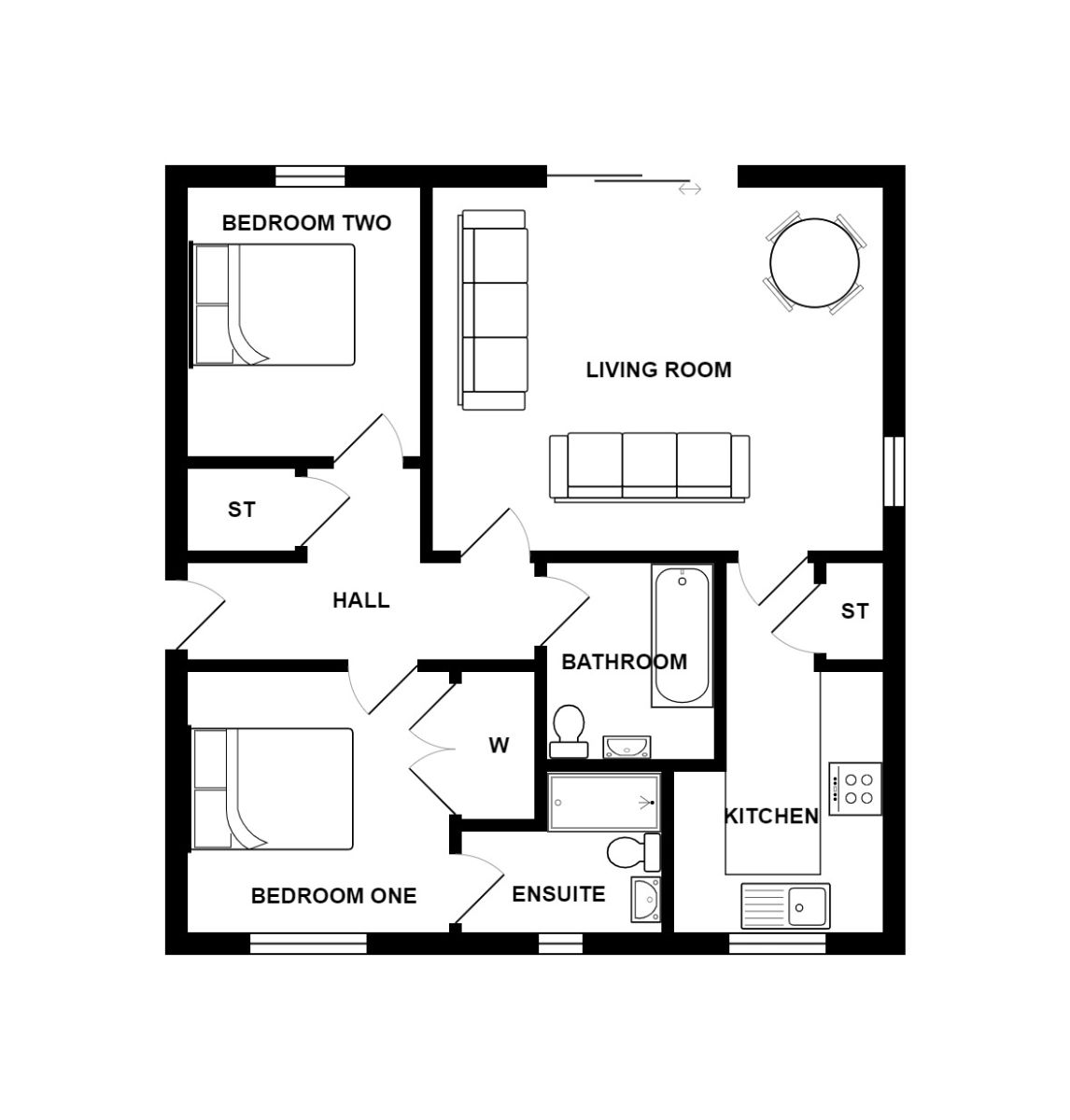 Flat 0/2, 12 Riverview Place, Glasgow G5, 2 bedroom flat for sale