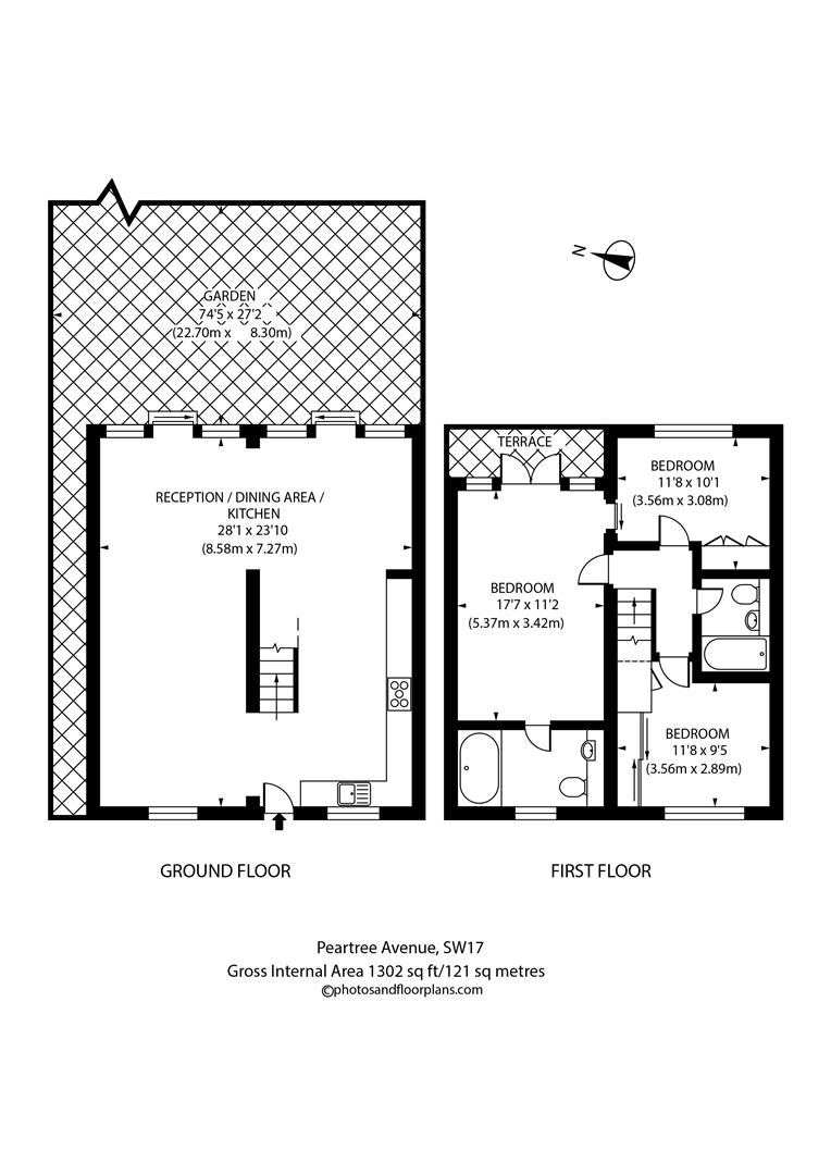 Peartree Avenue, London SW17, 3 bedroom end terrace house for sale