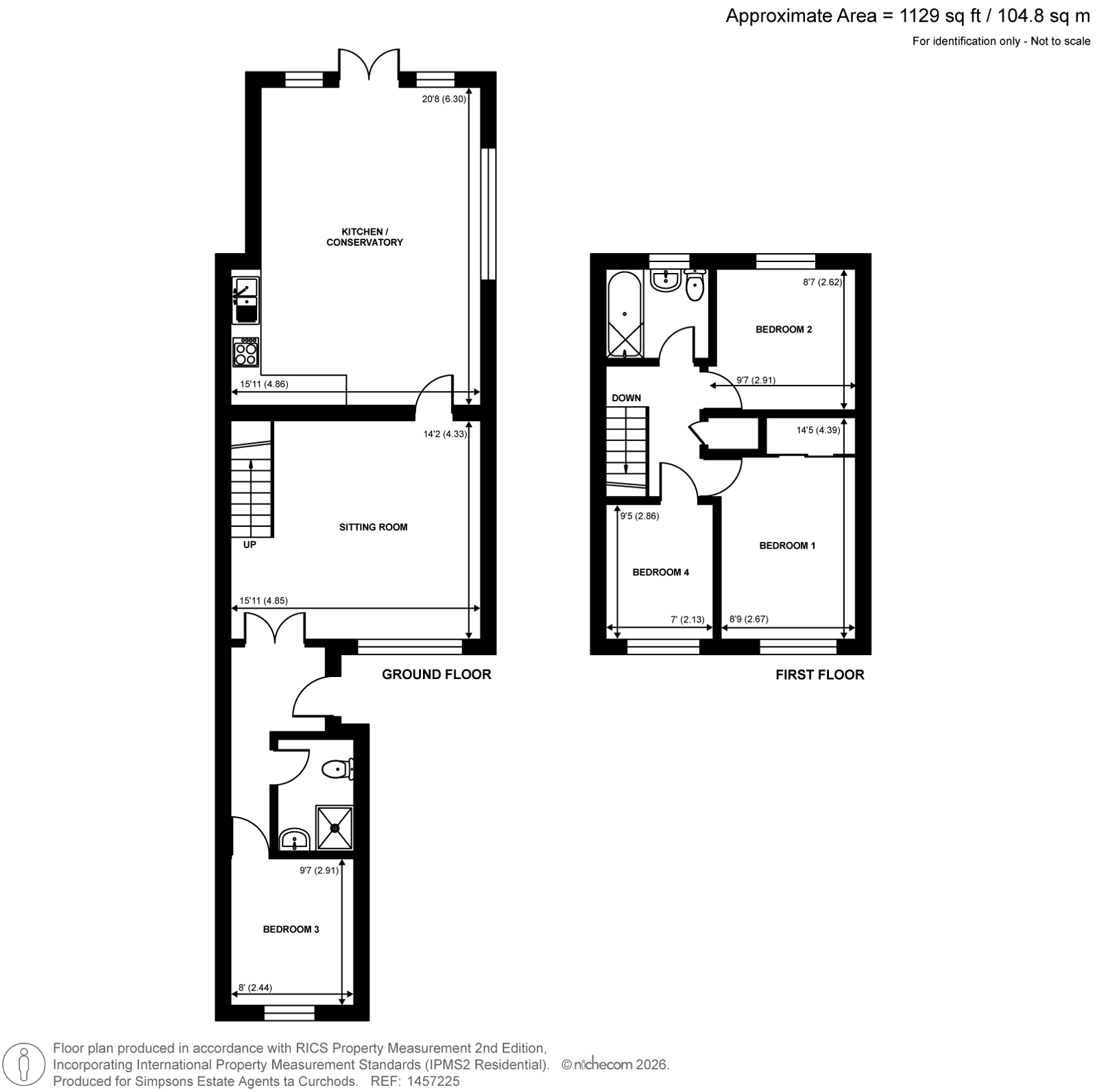 10, Clifton Close, Addlestone floorplan