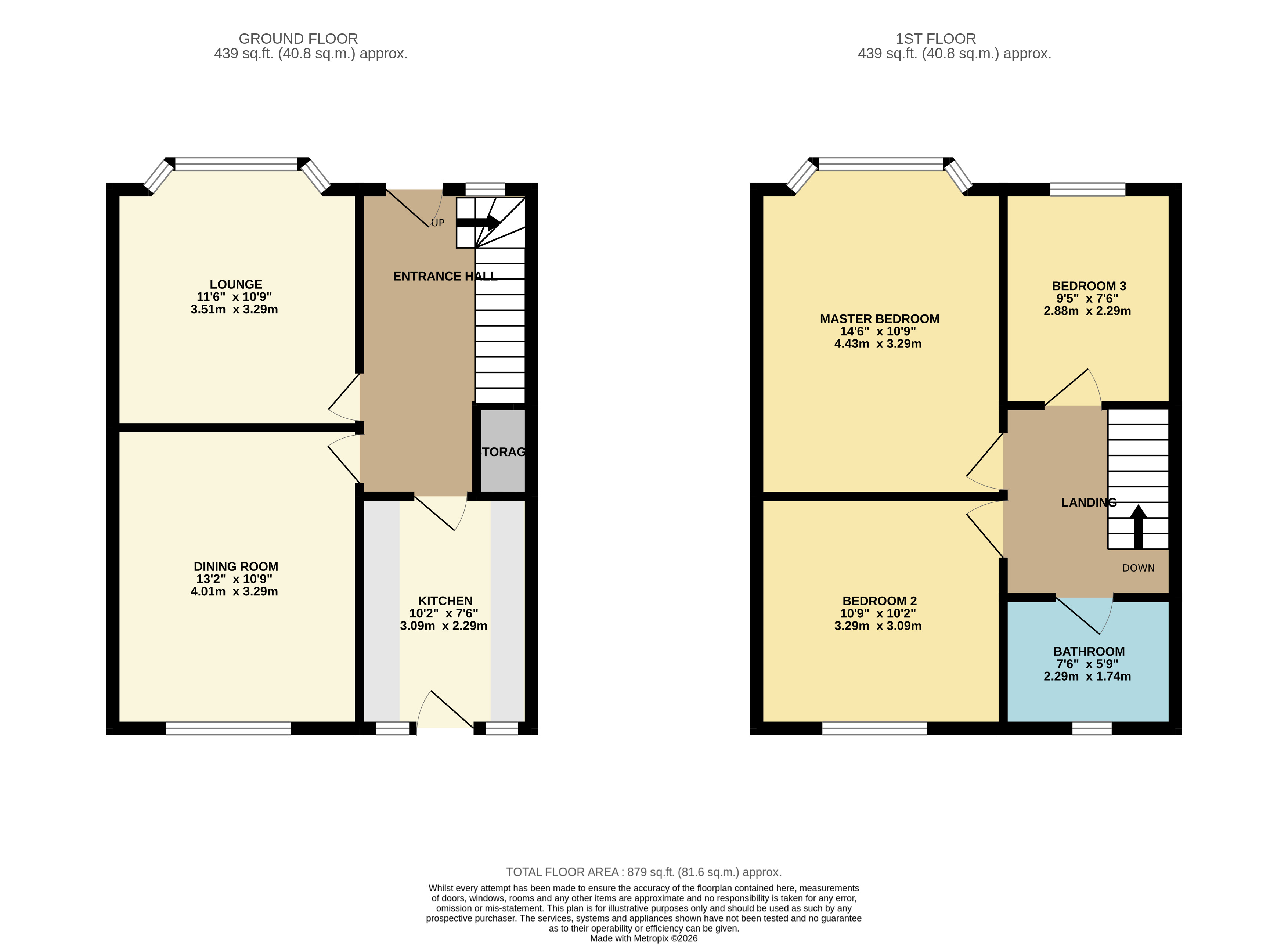 13, Astbury Crescent, Stockport floorplan