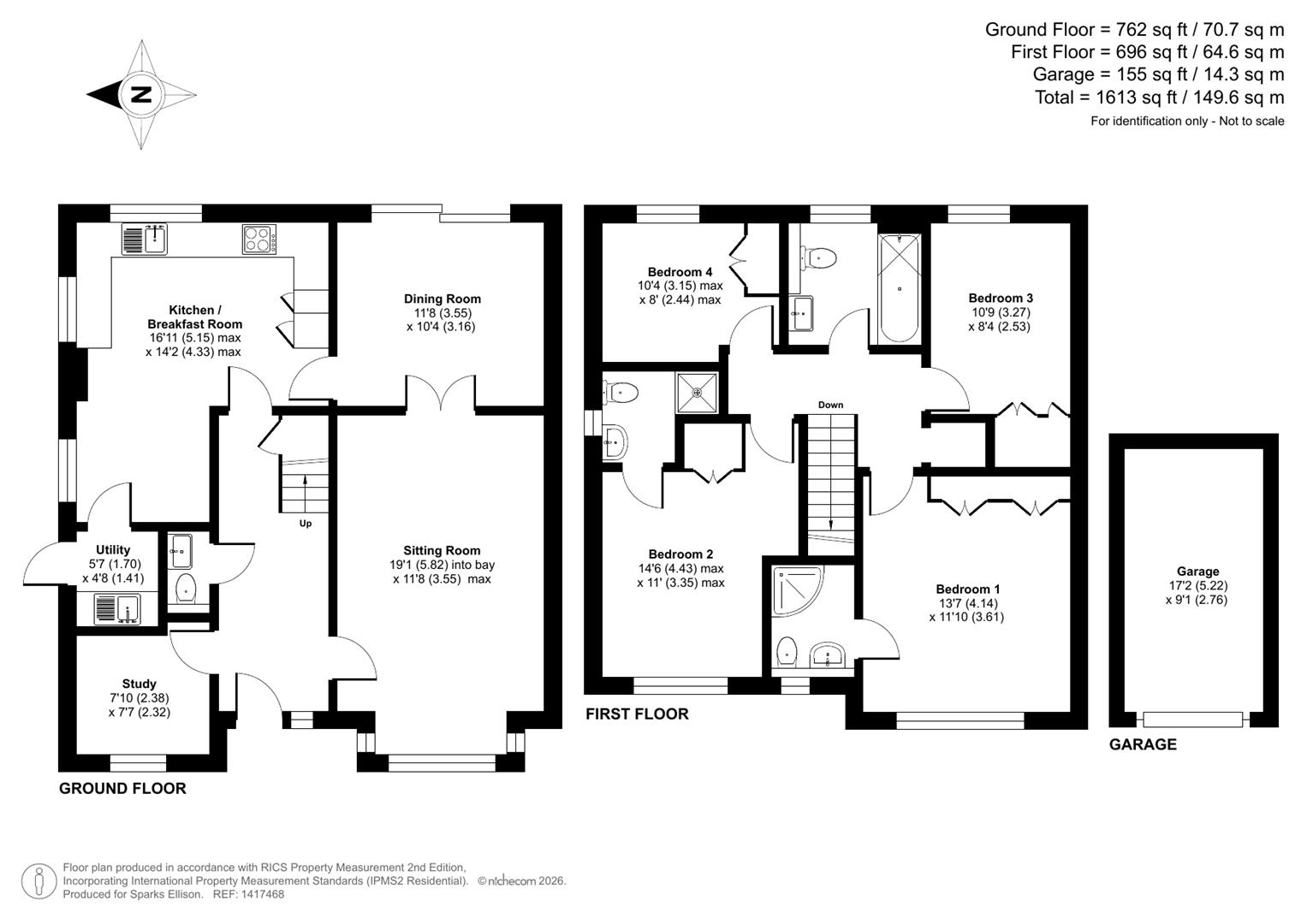 25, Sandringham Close, Chandler's Ford floorplan