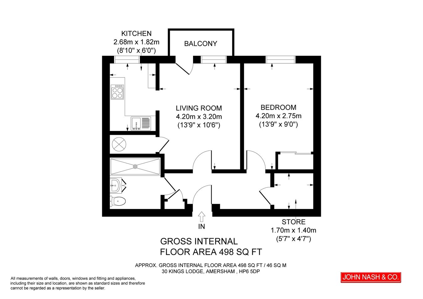 30 Kings Lodge, King George V Road, Amersham floorplan