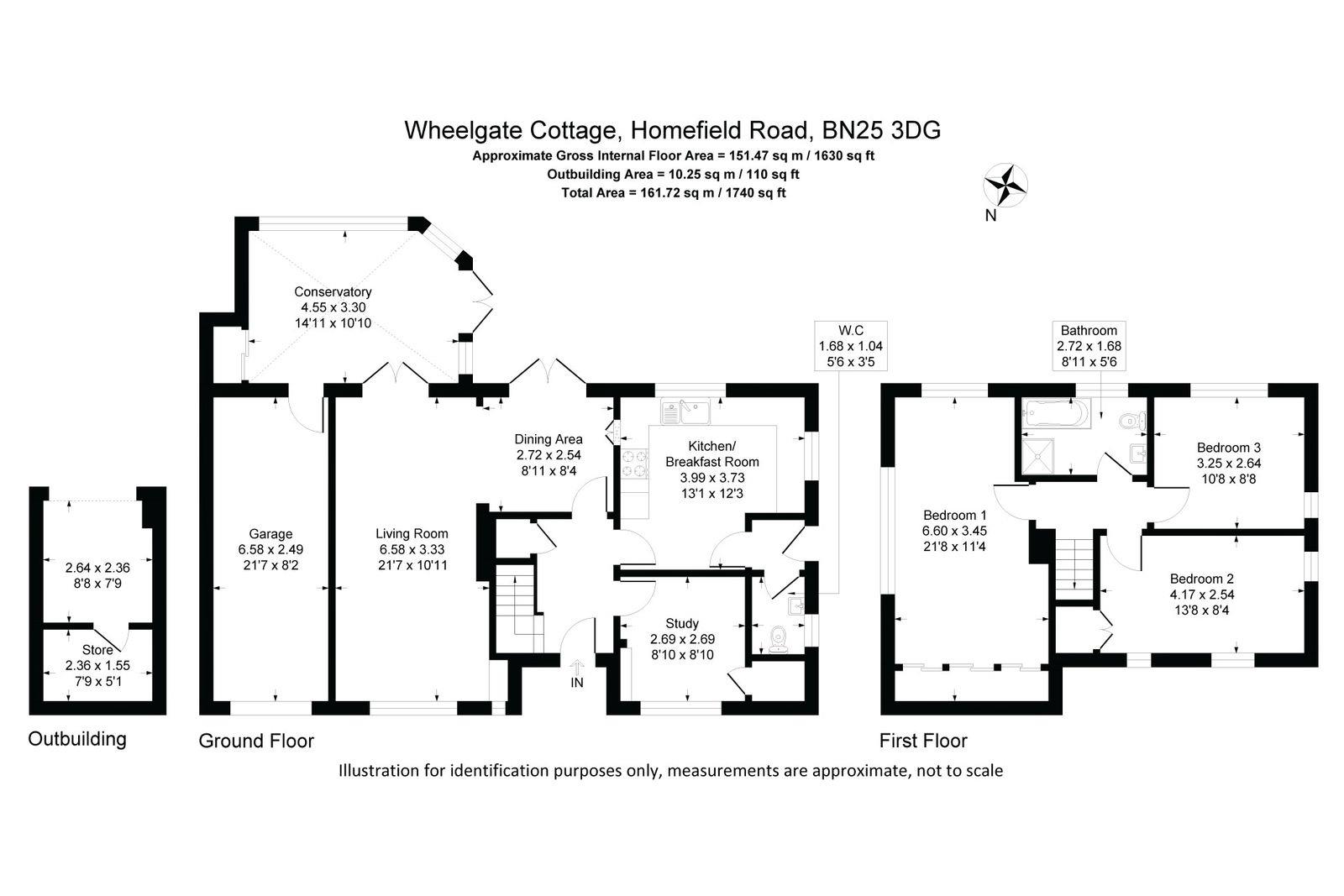 Wheelgate Cottage, Homefield Road, Seaford floorplan