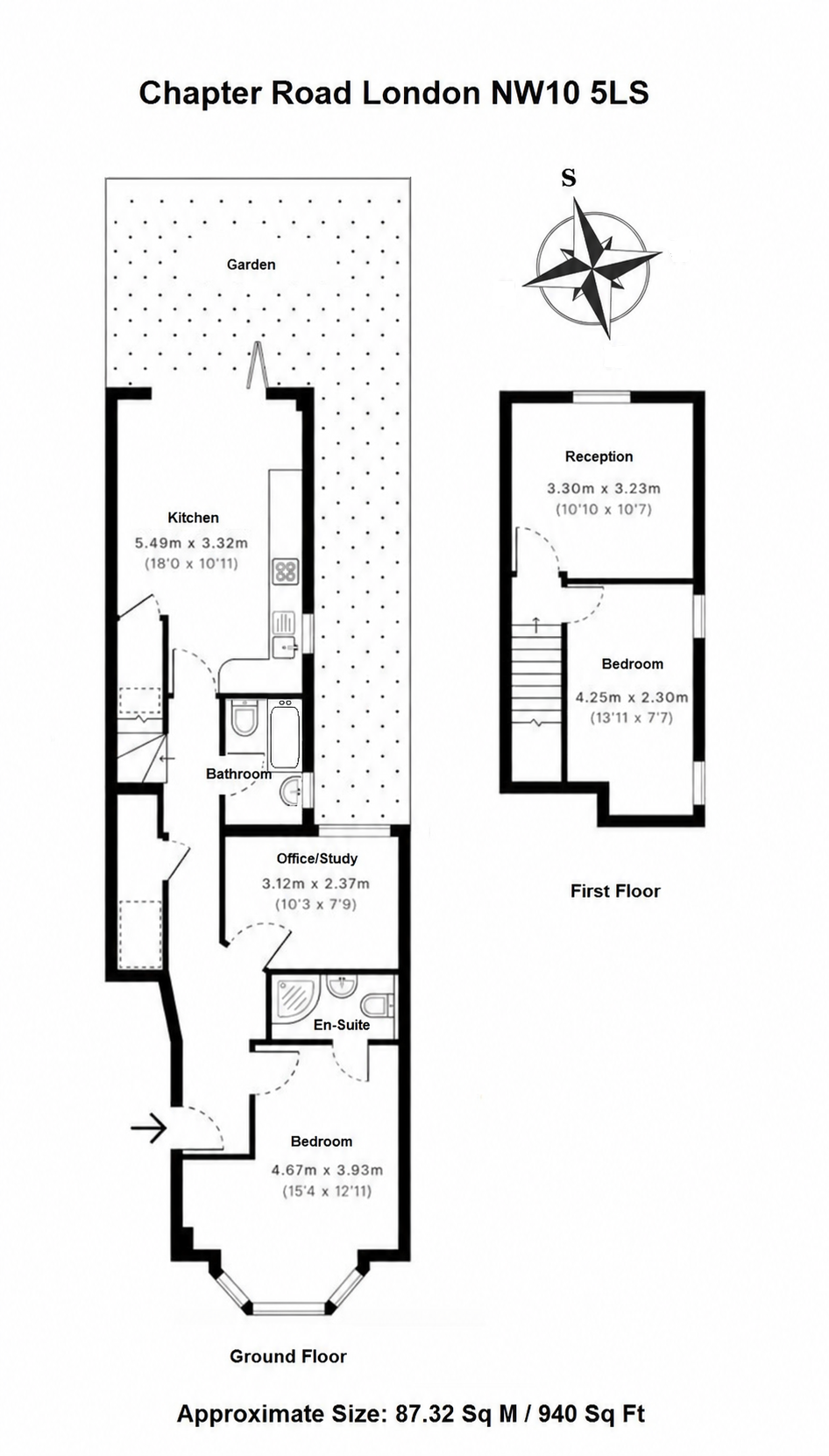 Flat-1 122, Chapter Road, London floorplan