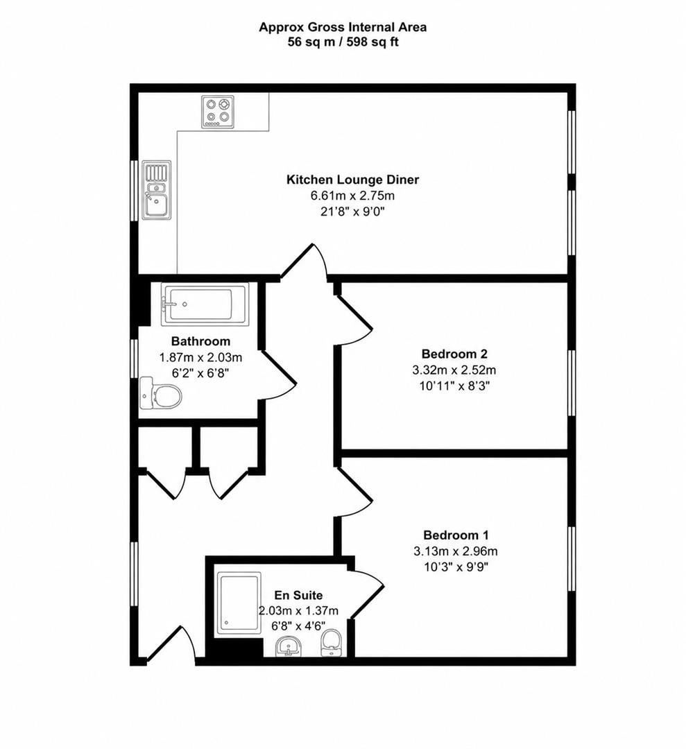 10 Great Western Court, Frome Road, Radstock floorplan