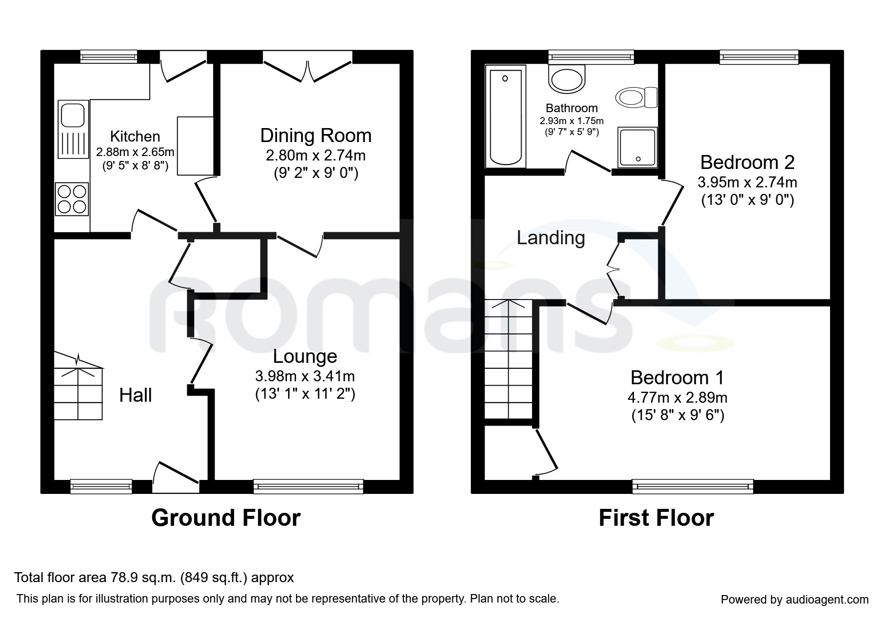 289, Old Fosse Road, Bath floorplan
