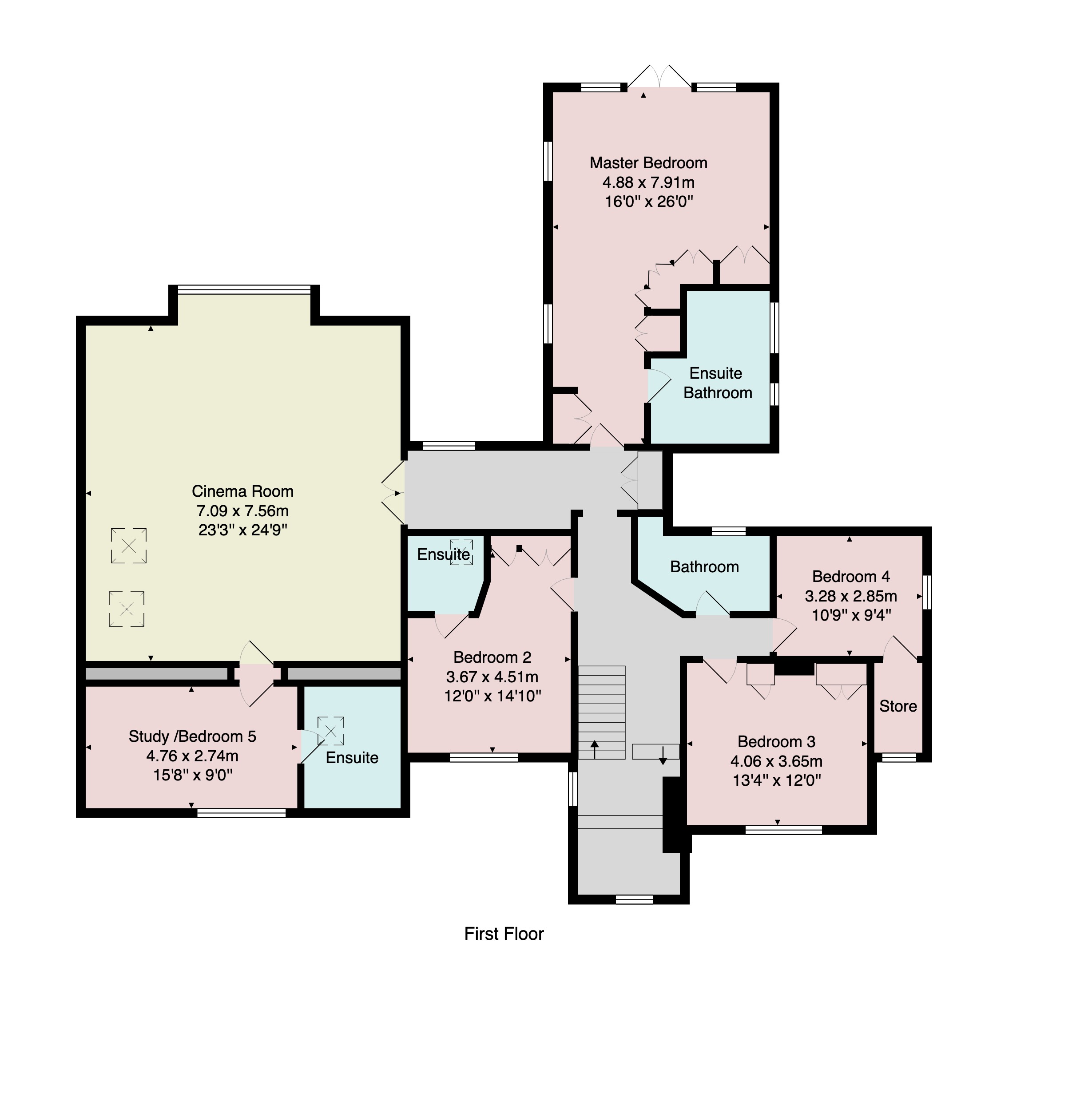 5 bed detached house for sale in Lands Lane, Knaresborough, North