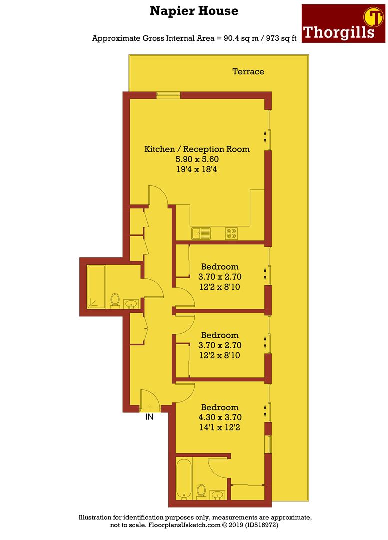 3 Bedrooms Flat to rent in Napier House, Bromyard Avenue, Acton W3