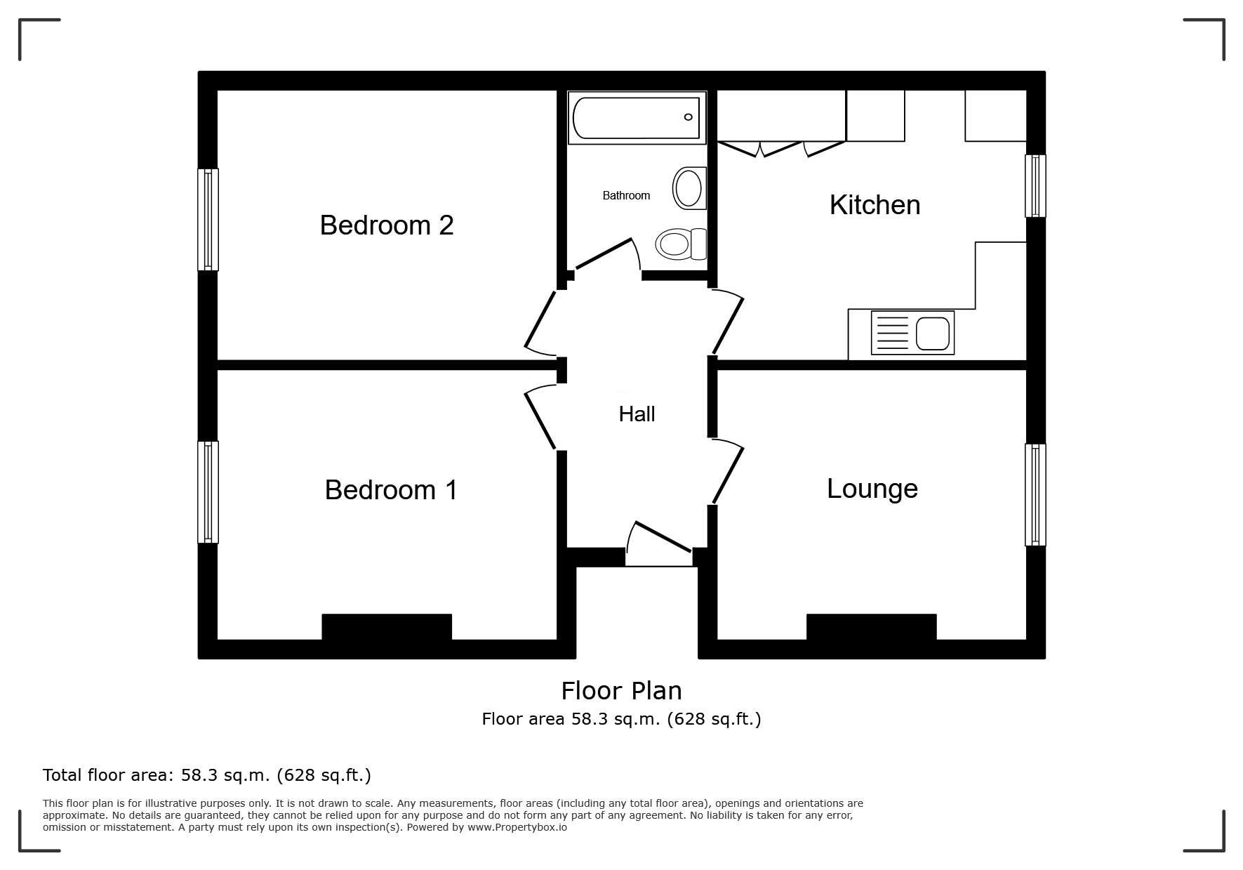 Flat 3, 121, St. James Street, Isle of Wight floorplan