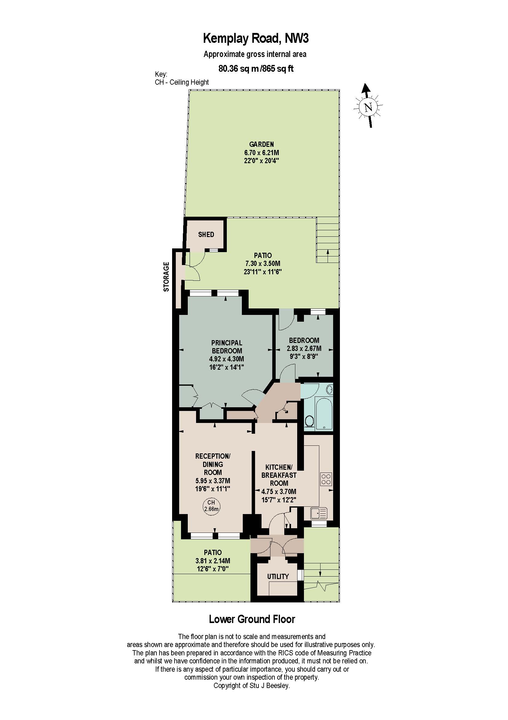 30A, Kemplay Road, London floorplan
